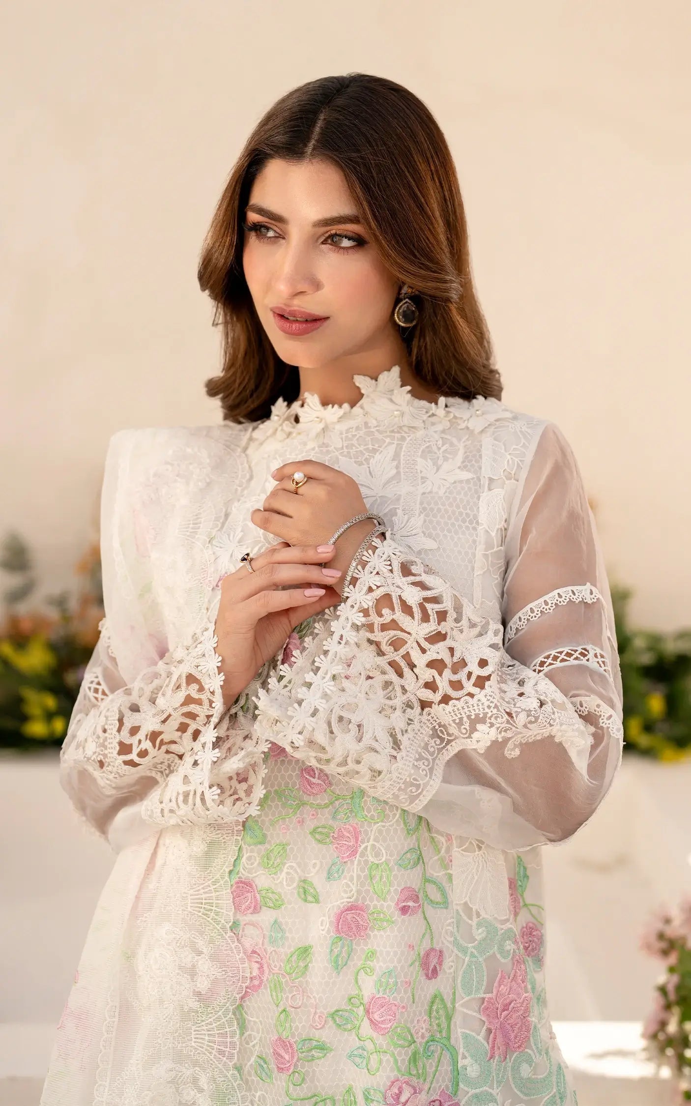 Asifa and Nabeel | Azalia Sumemr 25 | Dove (AZL25-03) - Official Asifa and Nabeel stockist in UK - Sakeena London