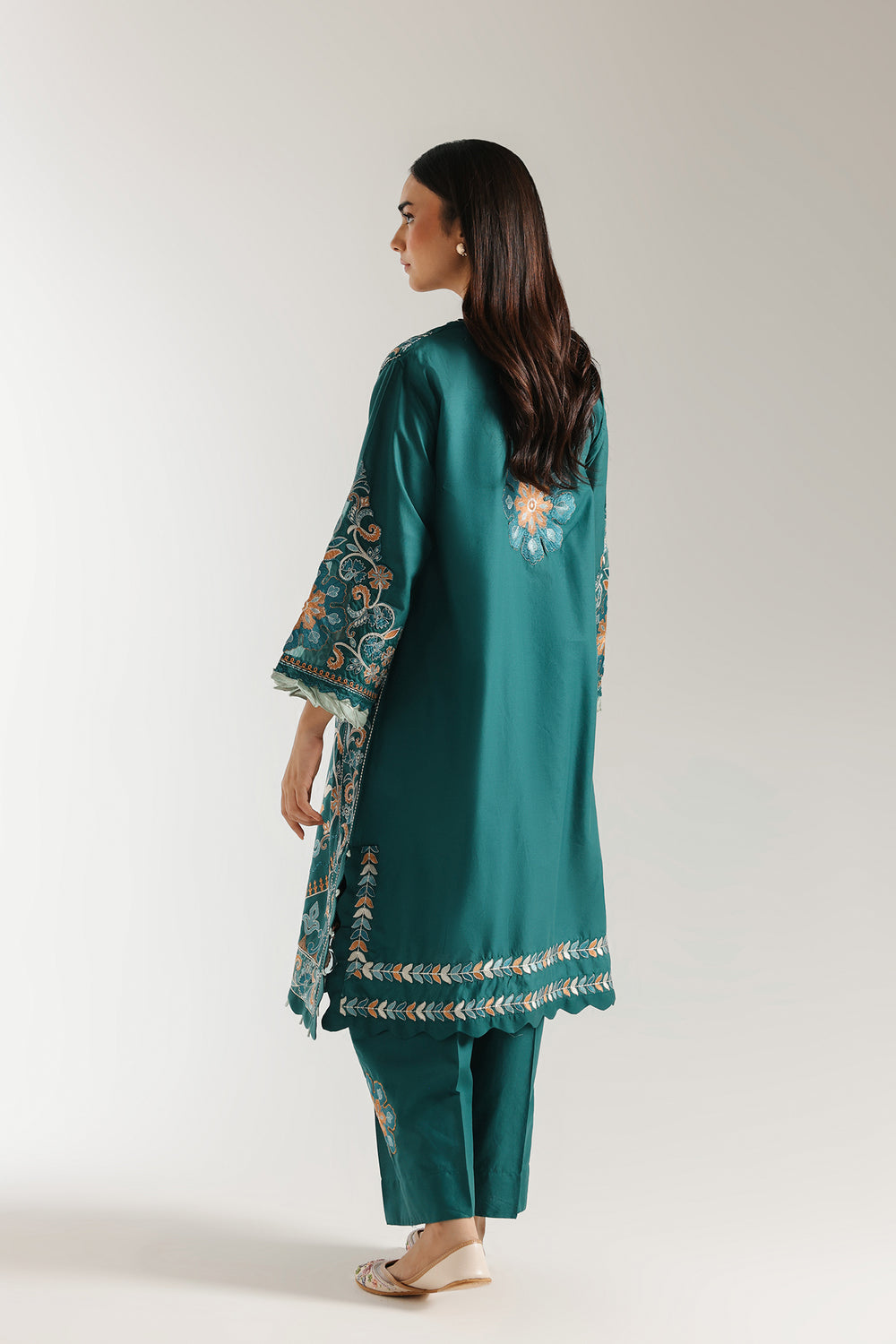 Ethnic | Rozana Collection 25 | Embroidered Dress 21A - Official Ethnic stockist in UK - Sakeena London