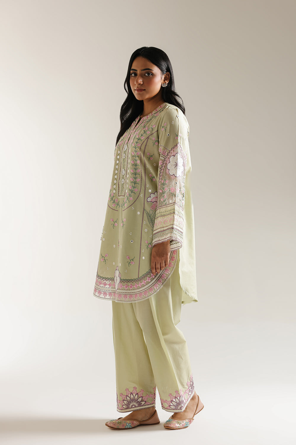 Ethnic | Rozana Collection 25 | Embroidered Dress 23A - Official Ethnic stockist in UK - Sakeena London