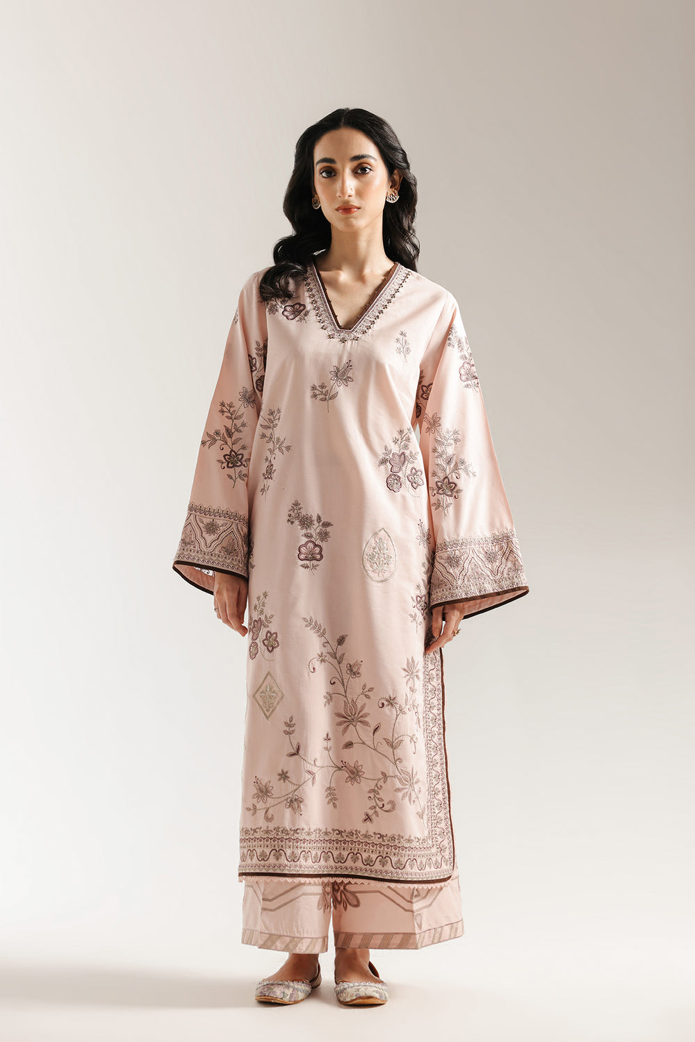 Ethnic | Rozana Collection 25 | Embroidered Dress 15A - Official Ethnic stockist in UK - Sakeena London
