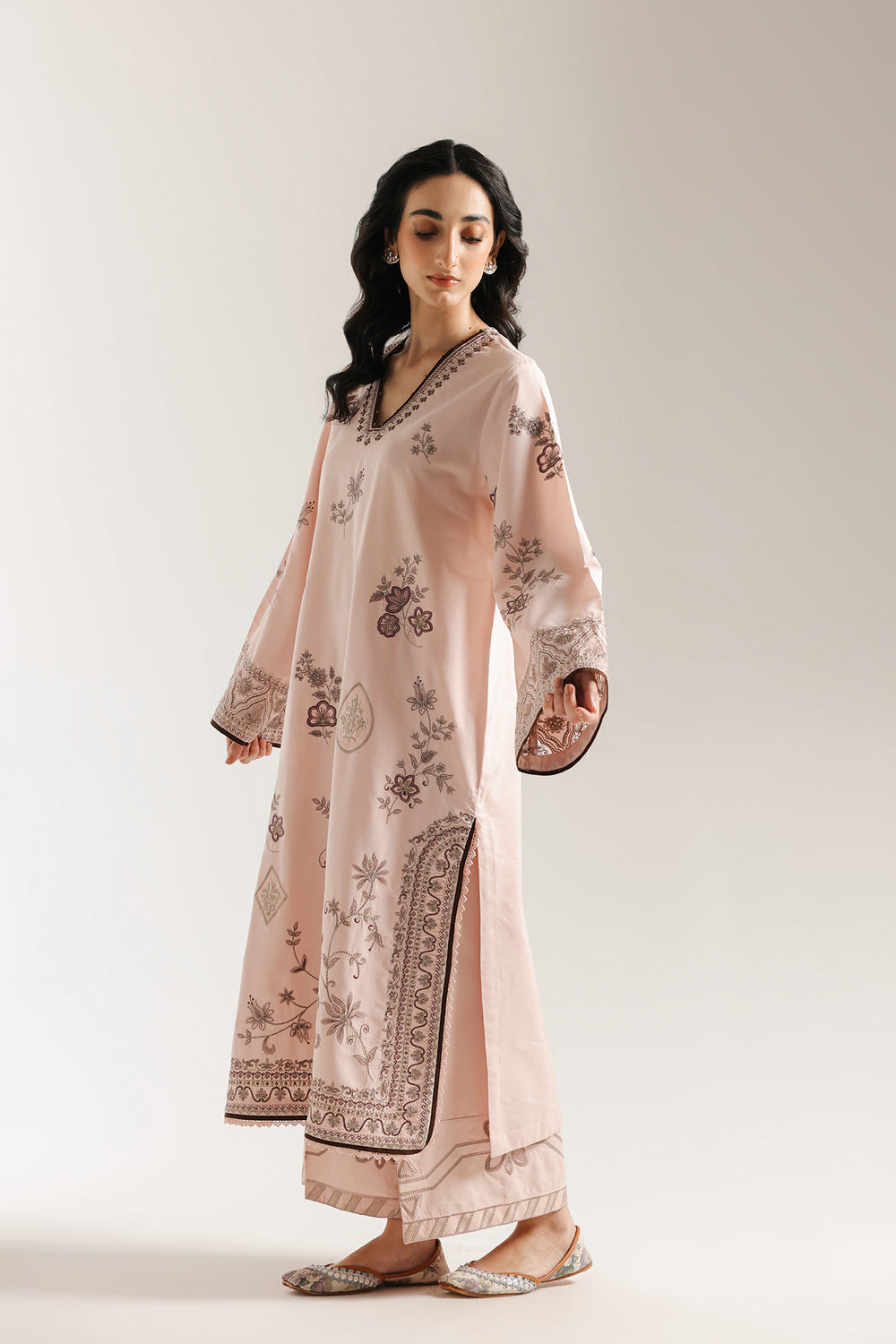 Ethnic | Rozana Collection 25 | Embroidered Dress 15A - Official Ethnic stockist in UK - Sakeena London