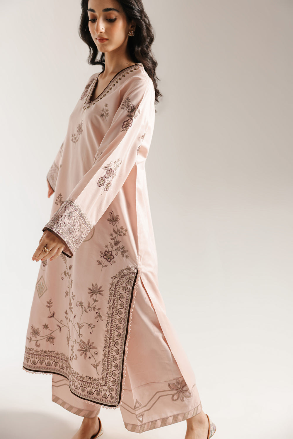 Ethnic | Rozana Collection 25 | Embroidered Dress 15A - Official Ethnic stockist in UK - Sakeena London