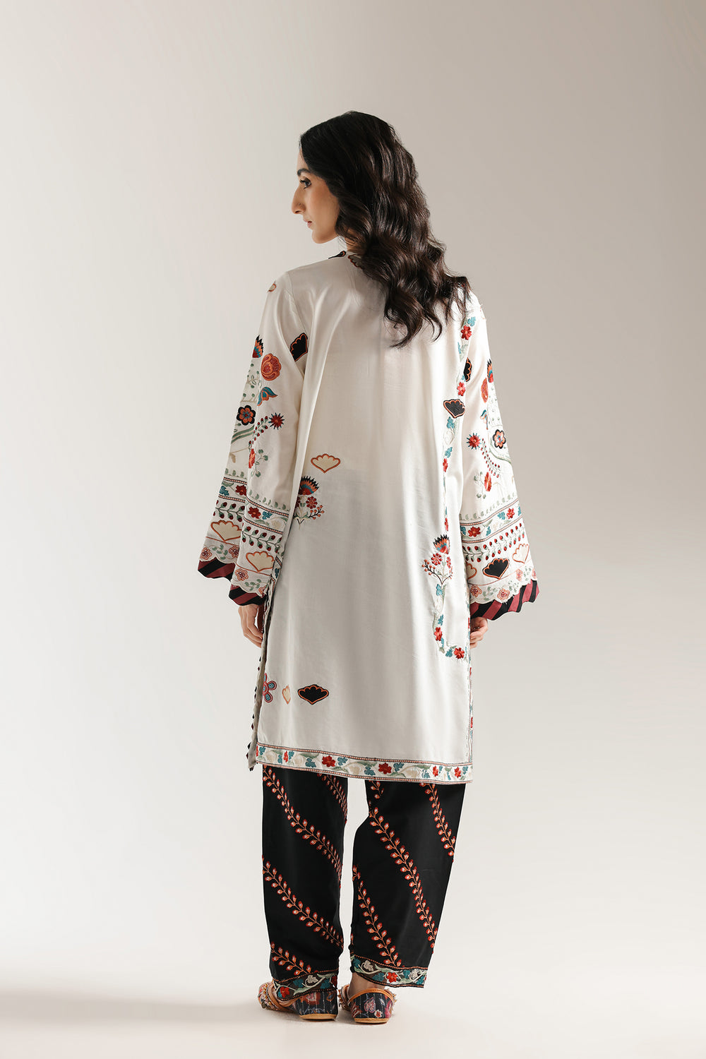 Ethnic | Rozana Collection 25 | Embroidered Dress 19A - Official Ethnic stockist in UK - Sakeena London