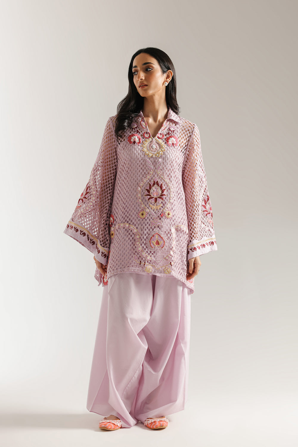 Ethnic | Rozana Collection 25 | Embroidered Dress 13A - Official Ethnic stockist in UK - Sakeena London