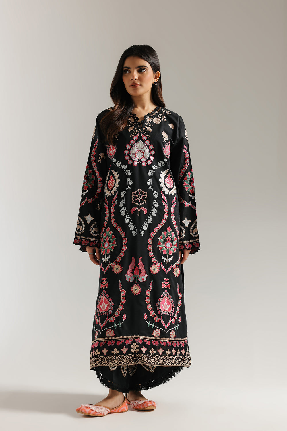 Ethnic | Rozana Collection 25 | Embroidered Dress 25A - Official Ethnic stockist in UK - Sakeena London