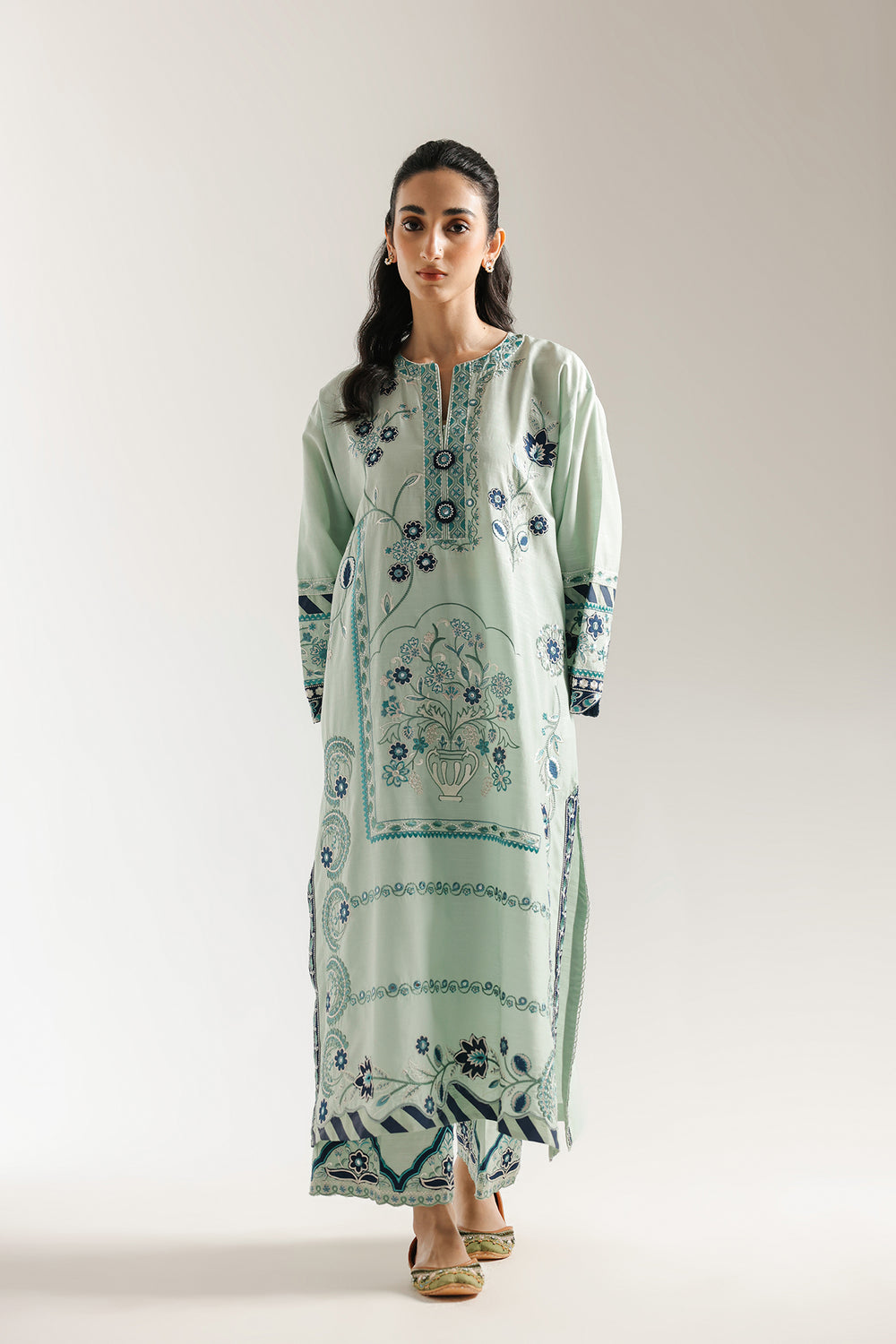Ethnic | Rozana Collection 25 | Embroidered Dress 24A - Official Ethnic stockist in UK - Sakeena London