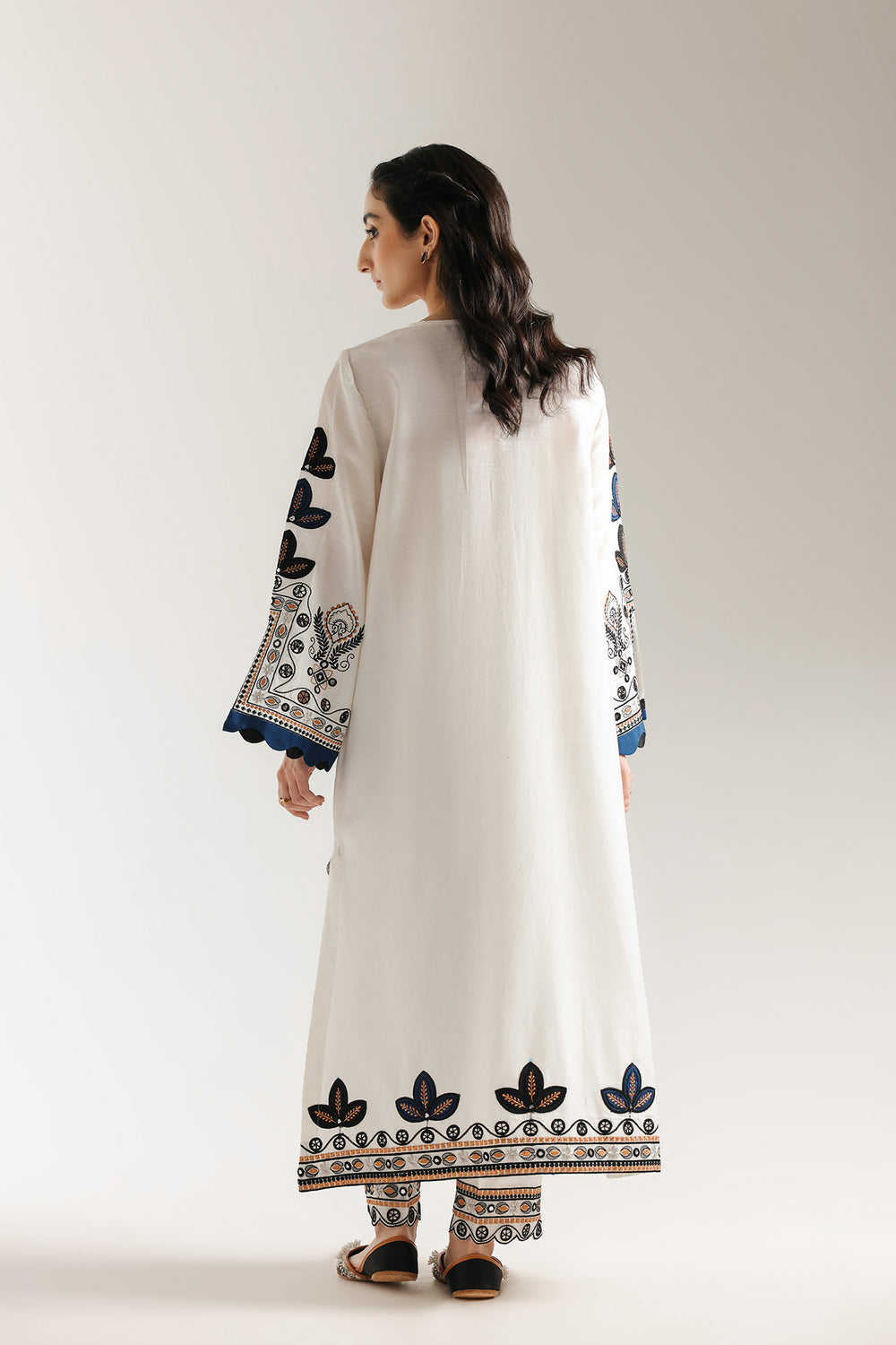 Ethnic | Rozana Collection 25 | Embroidered Dress 10A - Official Ethnic stockist in UK - Sakeena London