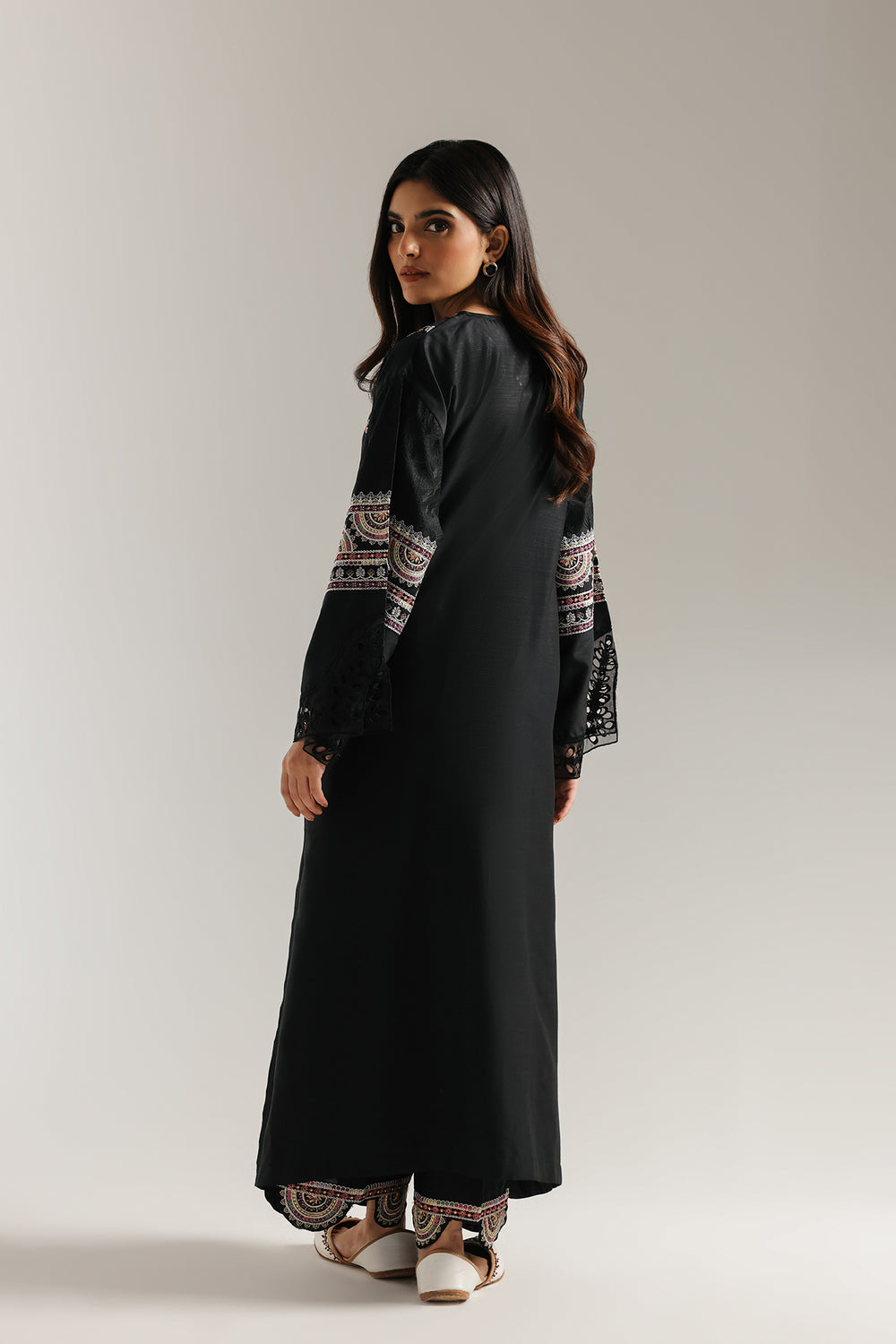 Ethnic | Rozana Collection 25 | Embroidered Dress 18A - Official Ethnic stockist in UK - Sakeena London