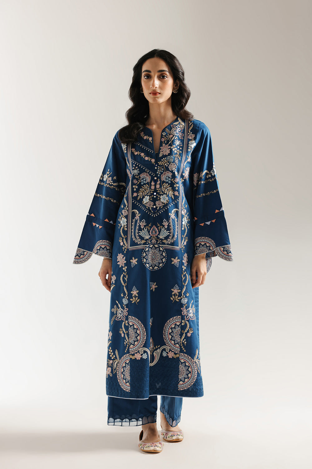 Ethnic | Rozana Collection 25 | Embroidered Dress 04A - Official Ethnic stockist in UK - Sakeena London