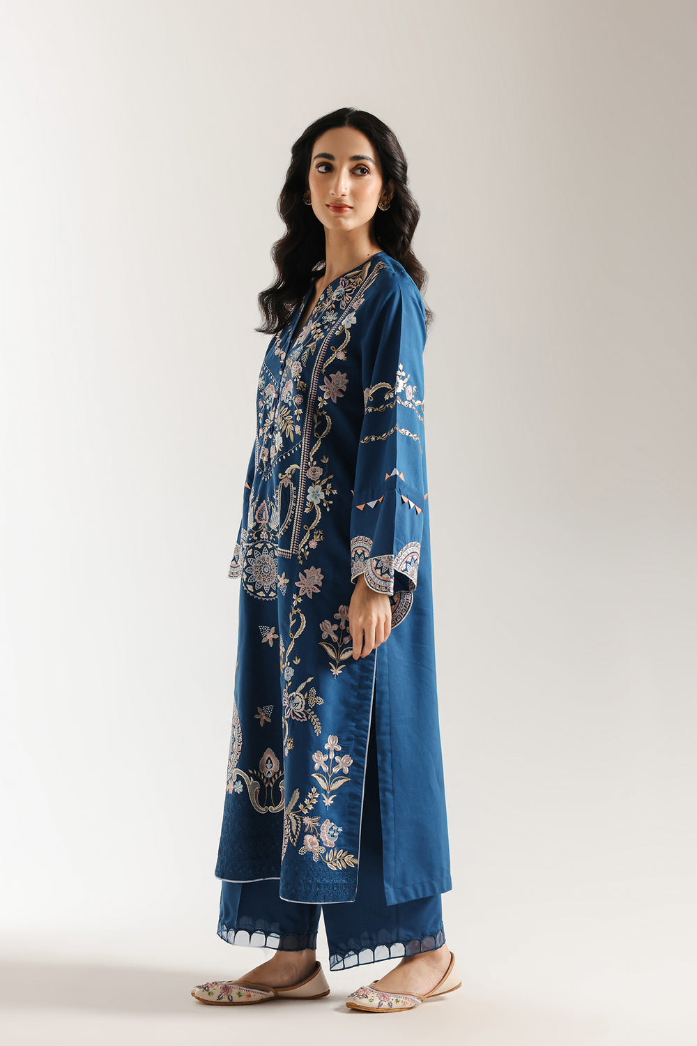 Ethnic | Rozana Collection 25 | Embroidered Dress 04A - Official Ethnic stockist in UK - Sakeena London