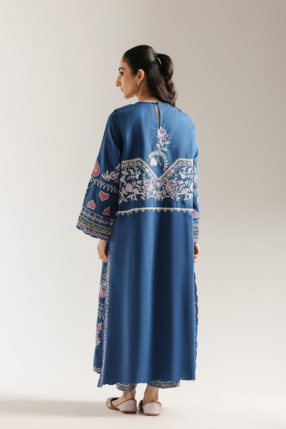 Ethnic | Rozana Collection 25 | Embroidered Dress 03A - Official Ethnic stockist in UK - Sakeena London