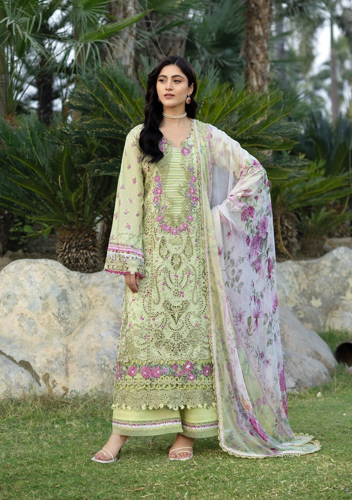 Elaf Premium | Chikankari Prints 26 | ERC-2A HINA