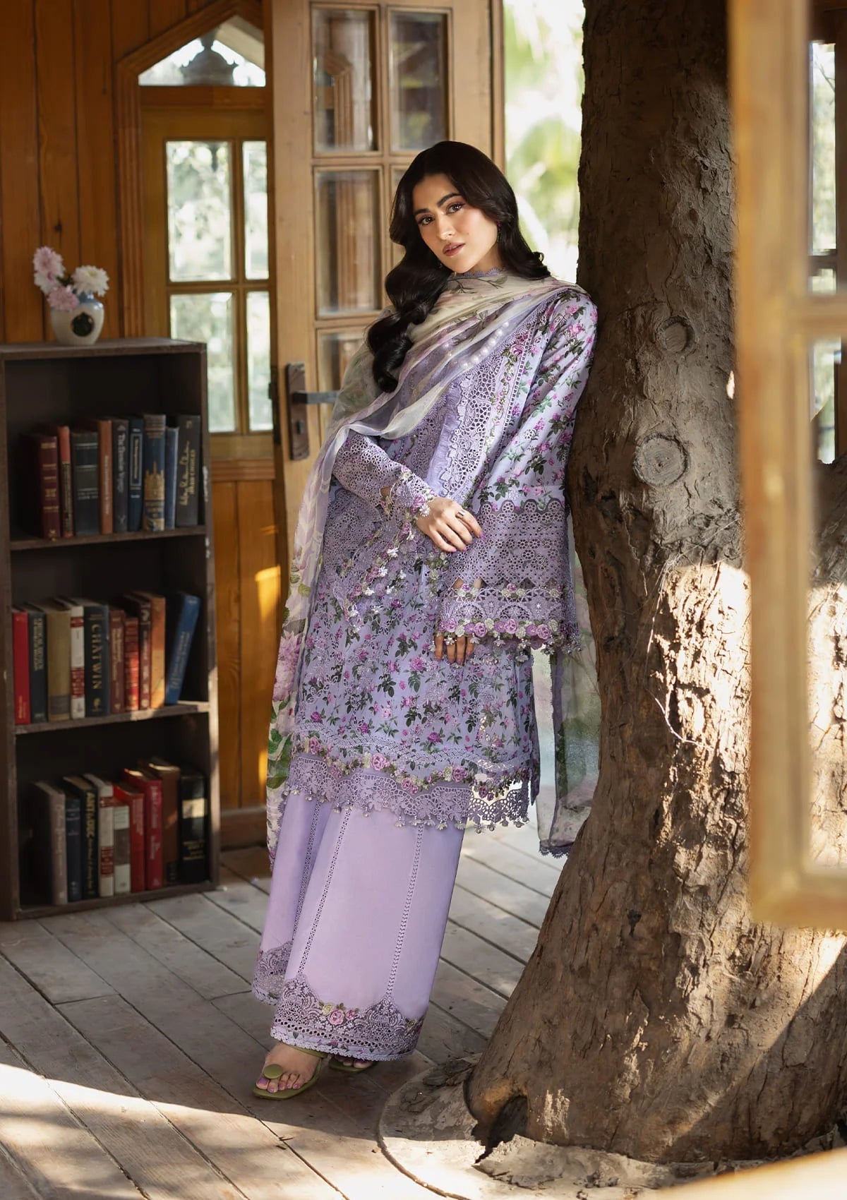 Elaf Premium | Chikankari Prints 26 | ERC-6B IRIS