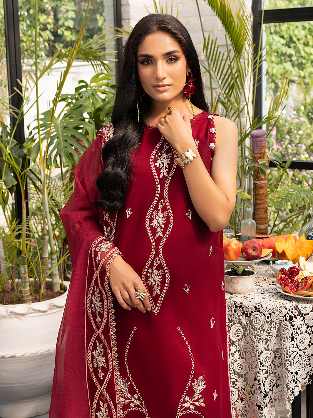 Izel | Meadow Muse Embroidered Lawn 25 | EVARA - Official Izel stockist in UK - Sakeena London