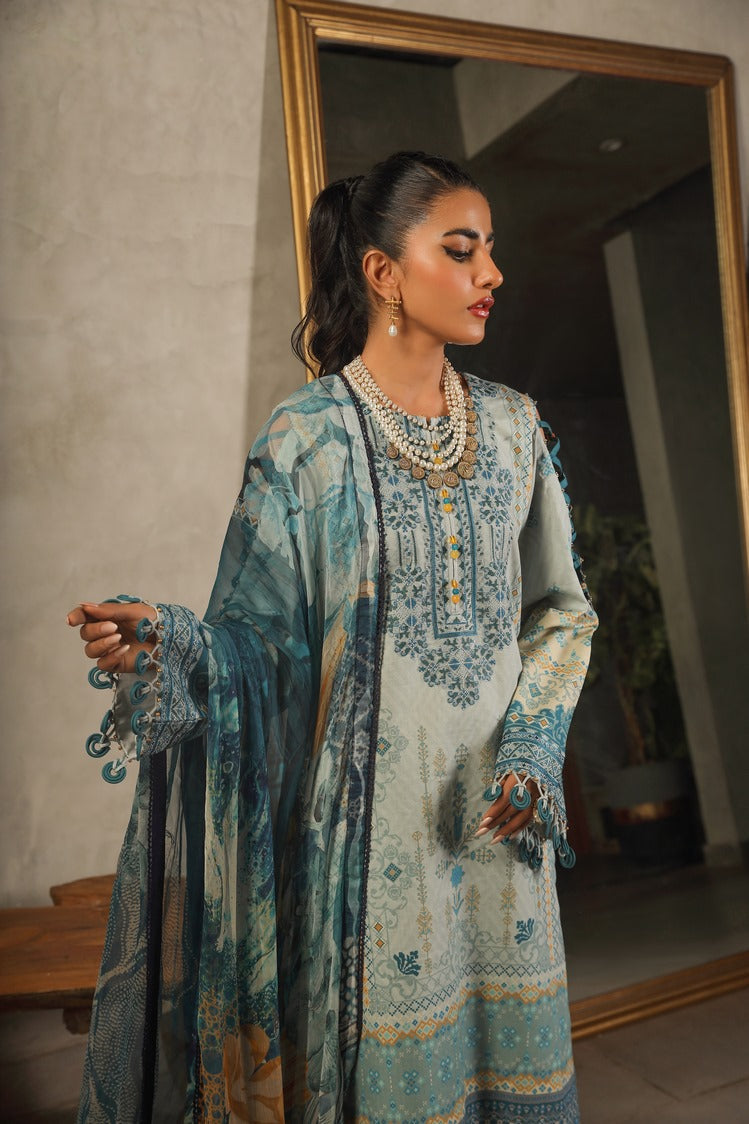 Ellena | Printed Lawn Collection | D08 - Official Ellena stockist in UK - Sakeena London