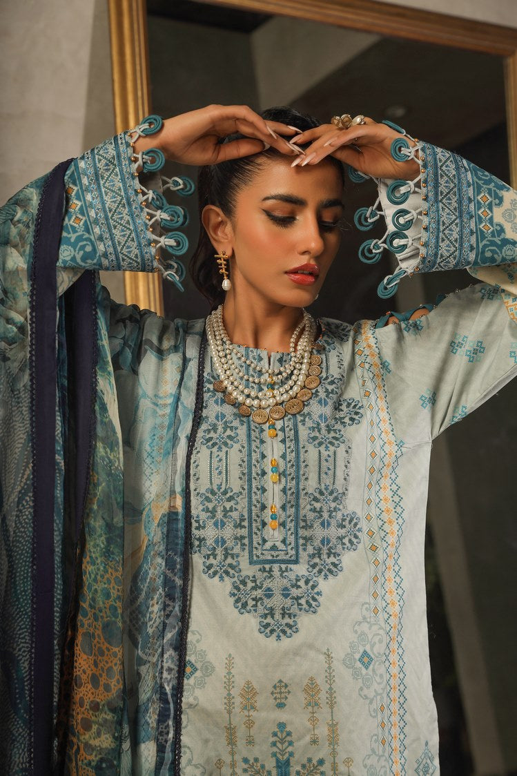 Ellena | Printed Lawn Collection | D08 - Official Ellena stockist in UK - Sakeena London