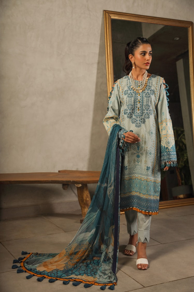 Ellena | Printed Lawn Collection | D08 - Official Ellena stockist in UK - Sakeena London