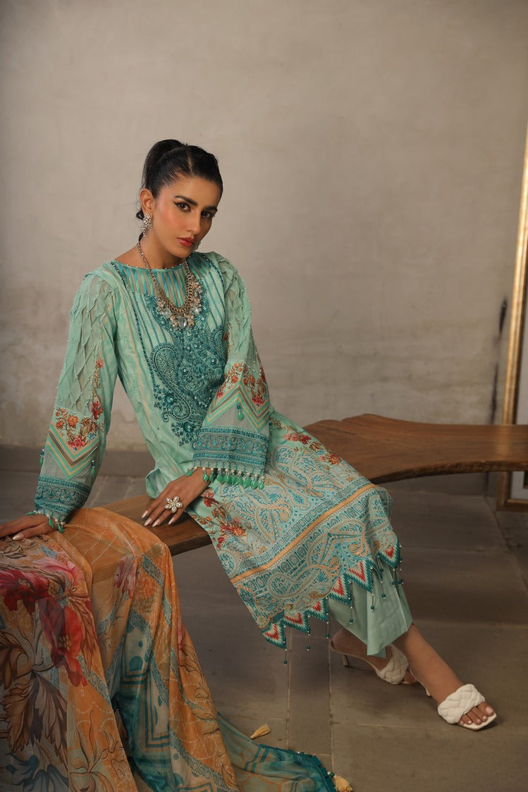 Ellena | Printed Lawn Collection | D09 - Official Ellena stockist in UK - Sakeena London