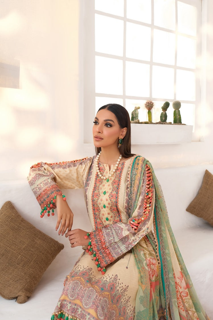 Ellena | Printed Lawn Collection | D15 - Official Ellena stockist in UK - Sakeena London