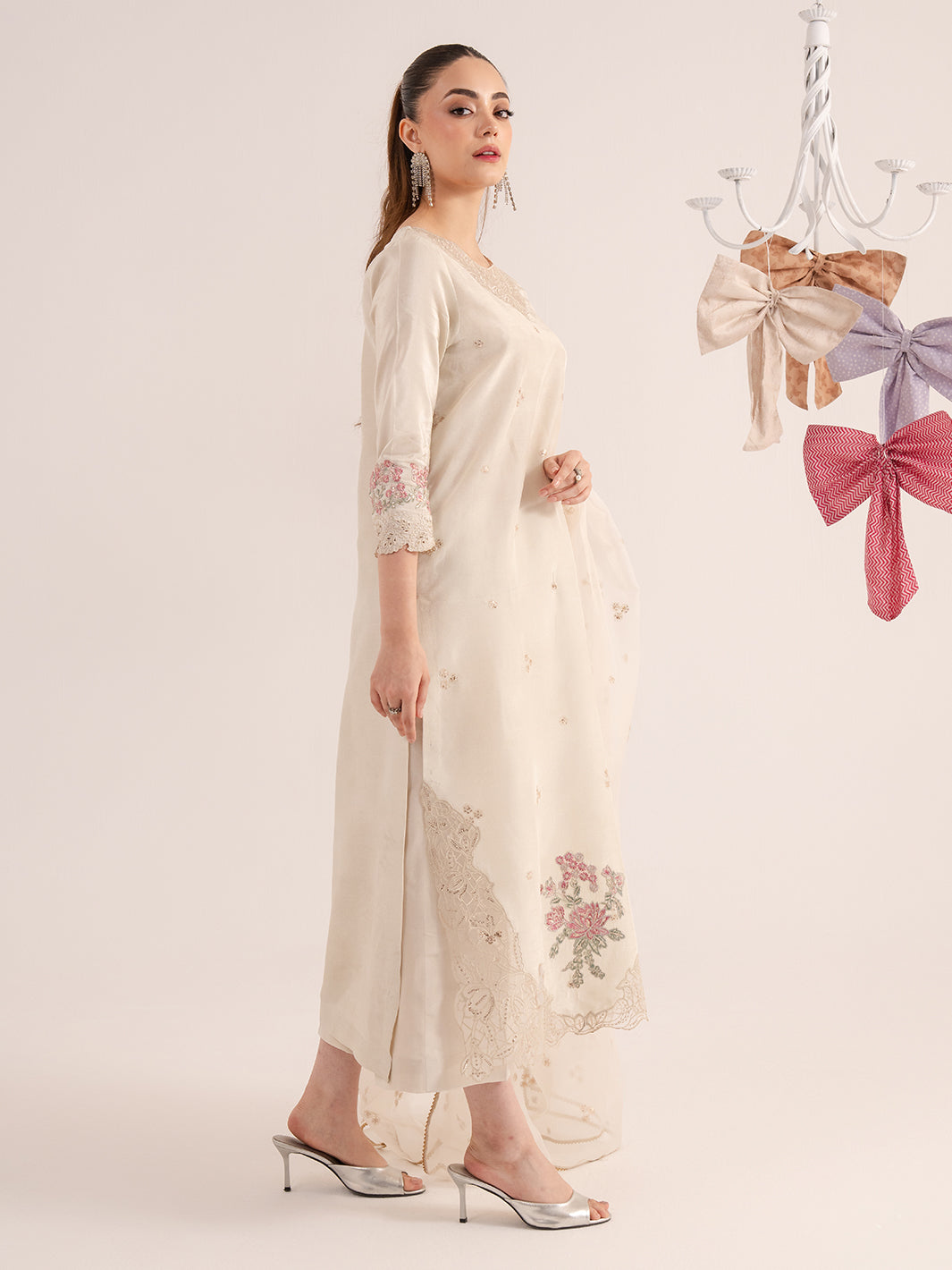 Izel | The Silk Chapter | Ecru - Official Izel stockist in UK - Sakeena London