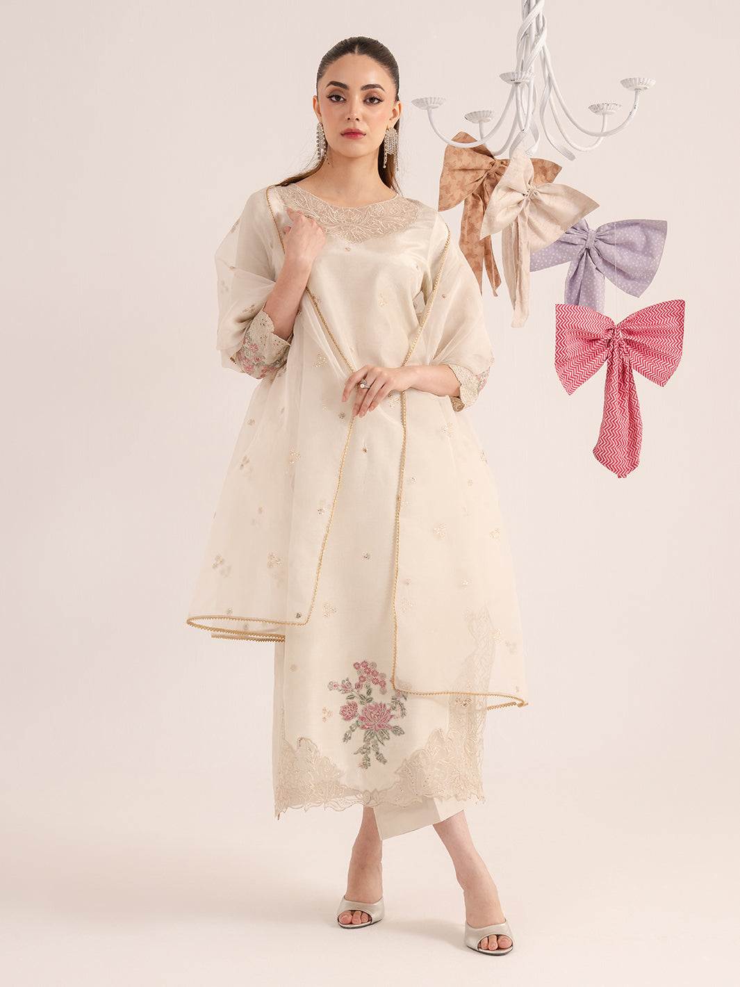 Izel | The Silk Chapter | Ecru - Official Izel stockist in UK - Sakeena London