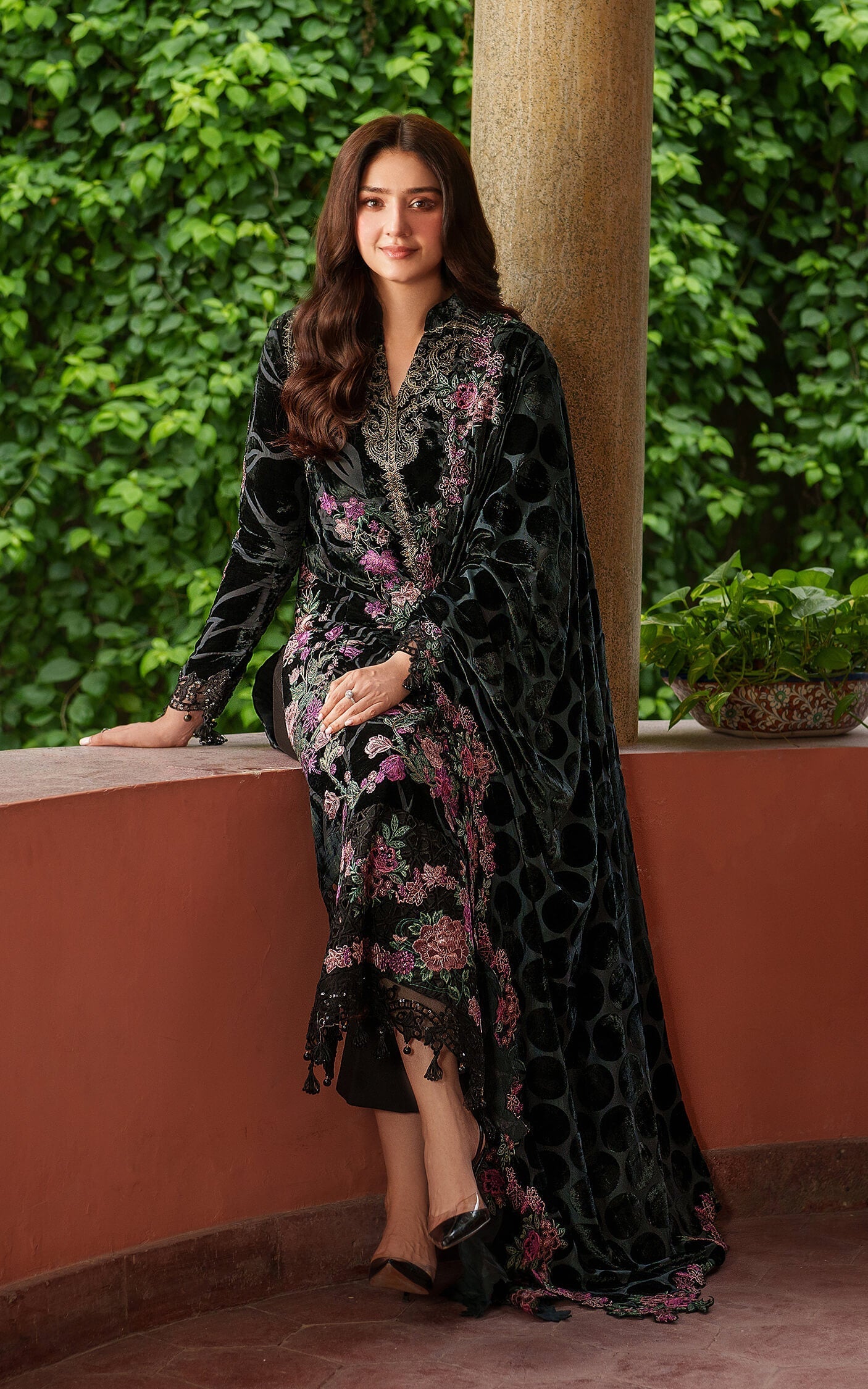 Asifa and Nabeel | Pashmina Luxe 25 | Eira LWC25-02 - Official Asifa and Nabeel stockist in UK - Sakeena London