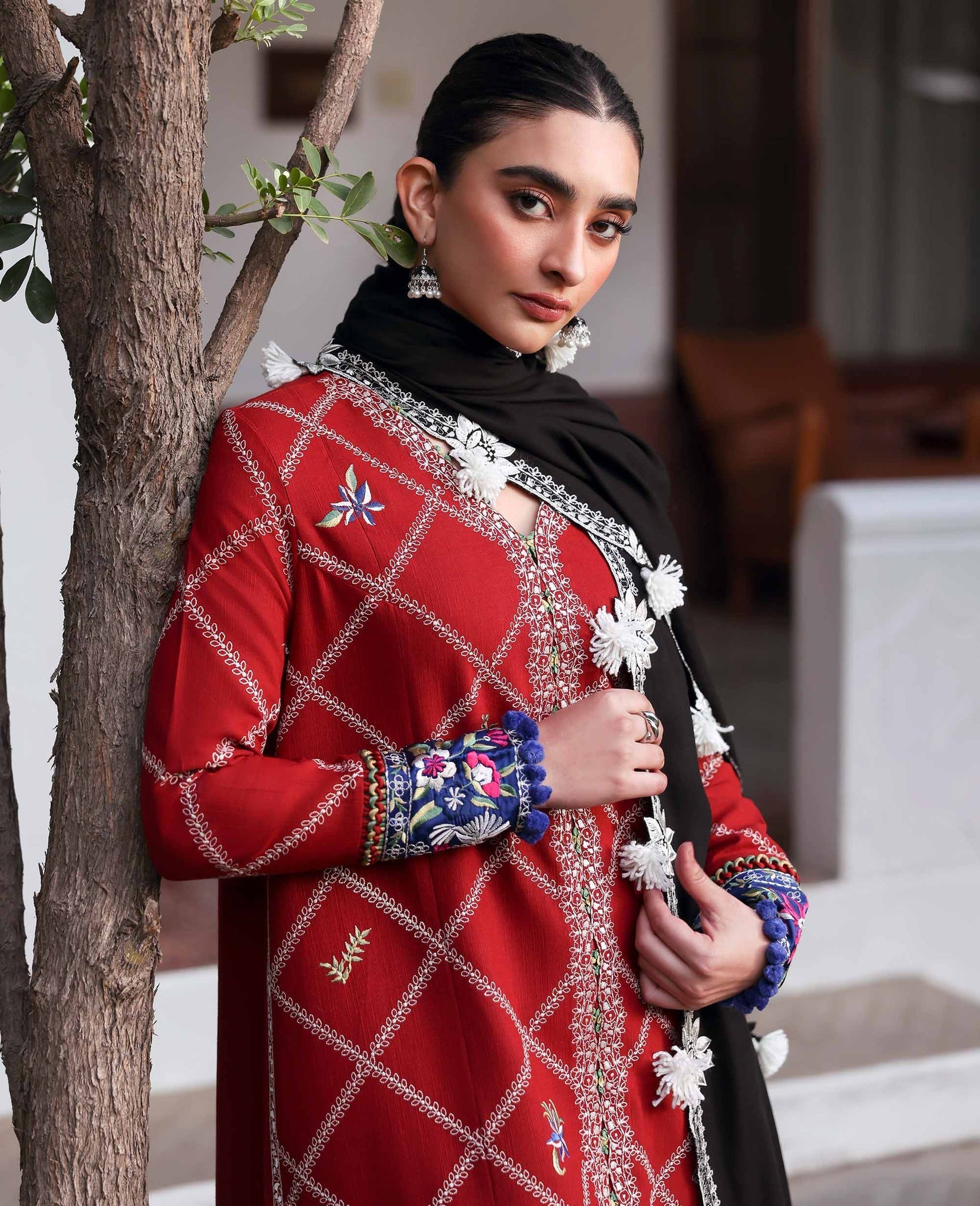 Republic Womenswear | Amaris Luxury Shawl 25 | Elara - Official Republic Womenswear stockist in UK - Sakeena London