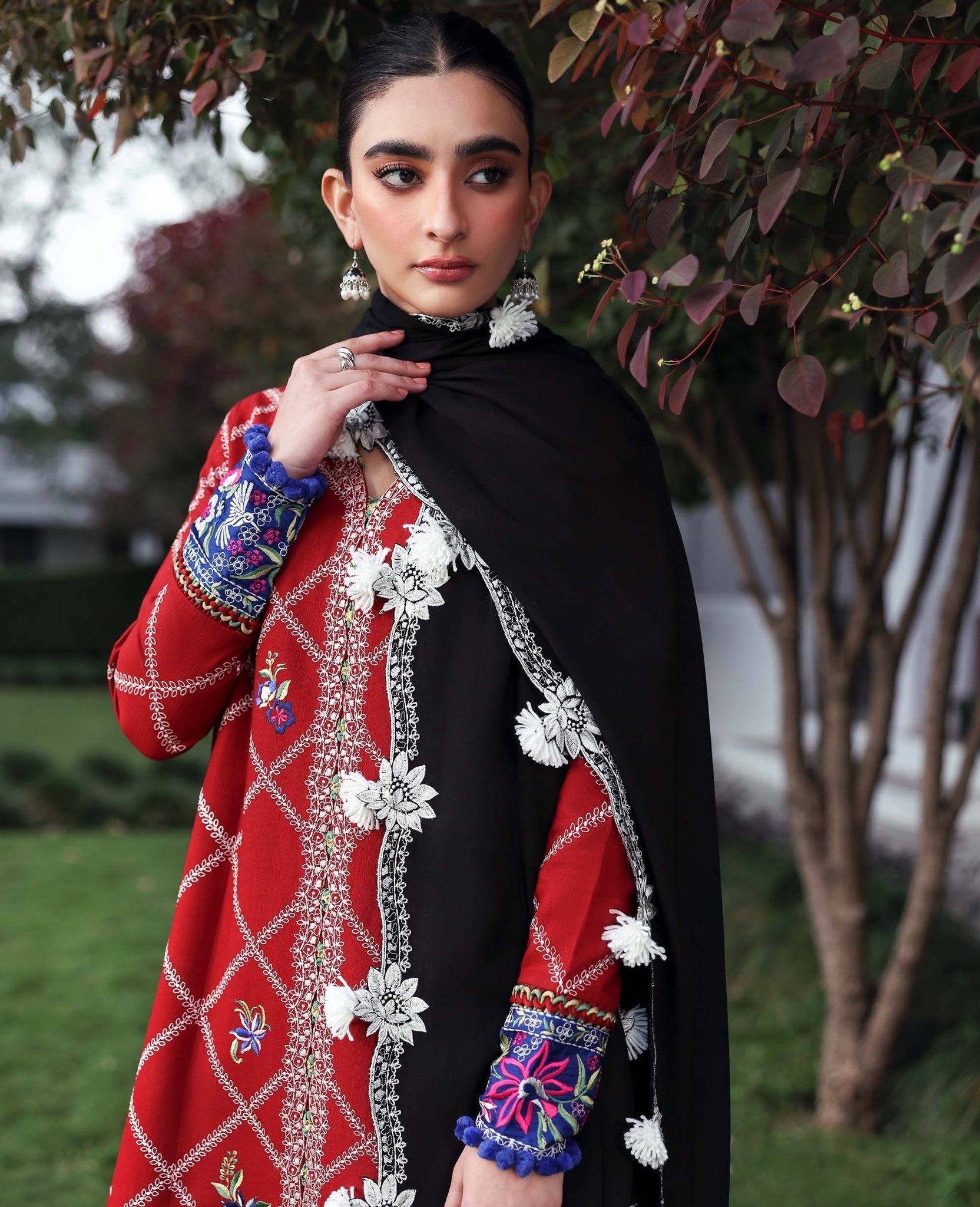 Republic Womenswear | Amaris Luxury Shawl 25 | Elara - Official Republic Womenswear stockist in UK - Sakeena London