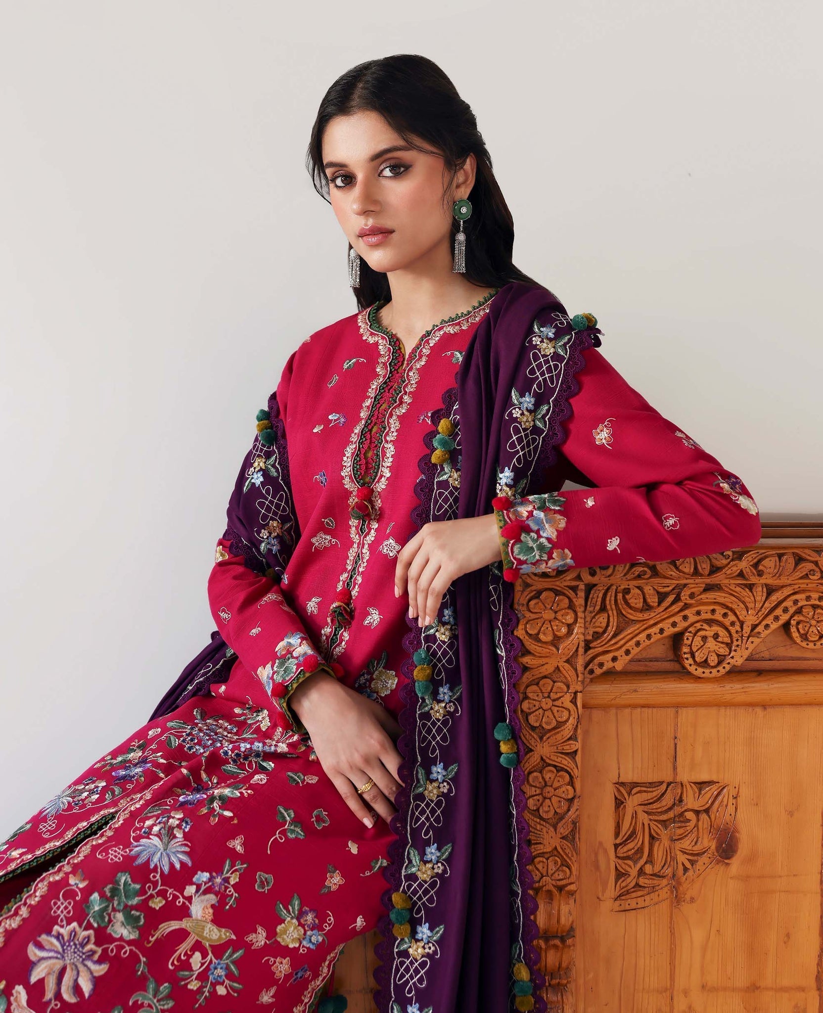 Republic Womenswear | Amaris Luxury Shawl 25 | Elaria - Official Republic Womenswear stockist in UK - Sakeena London