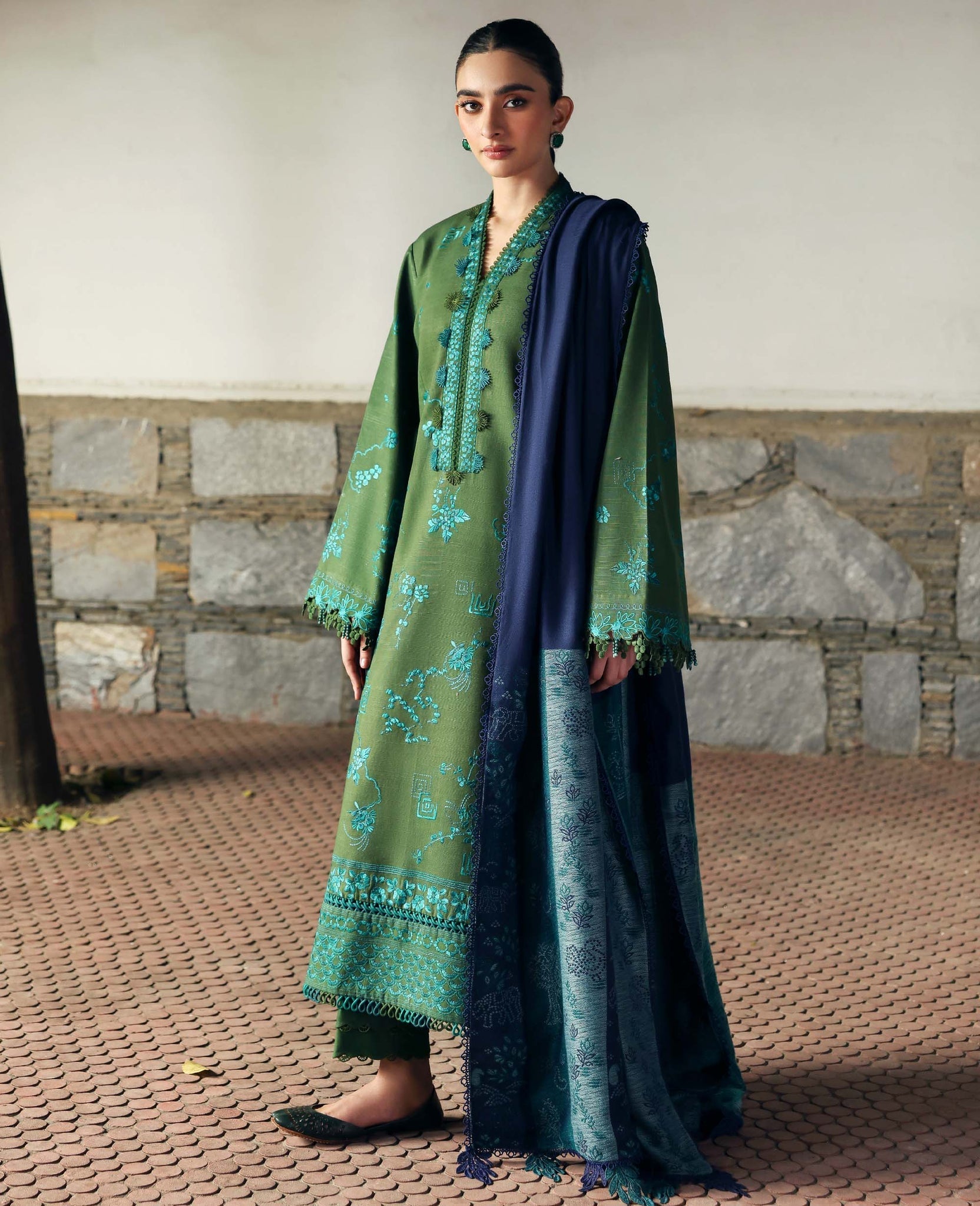 Republic Womenswear | Amaris Luxury Shawl 25 | Elysia - Official Republic Womenswear stockist in UK - Sakeena London