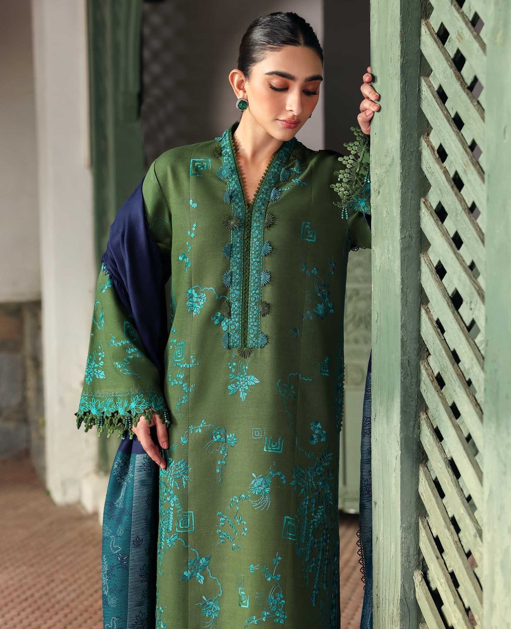 Republic Womenswear | Amaris Luxury Shawl 25 | Elysia - Official Republic Womenswear stockist in UK - Sakeena London