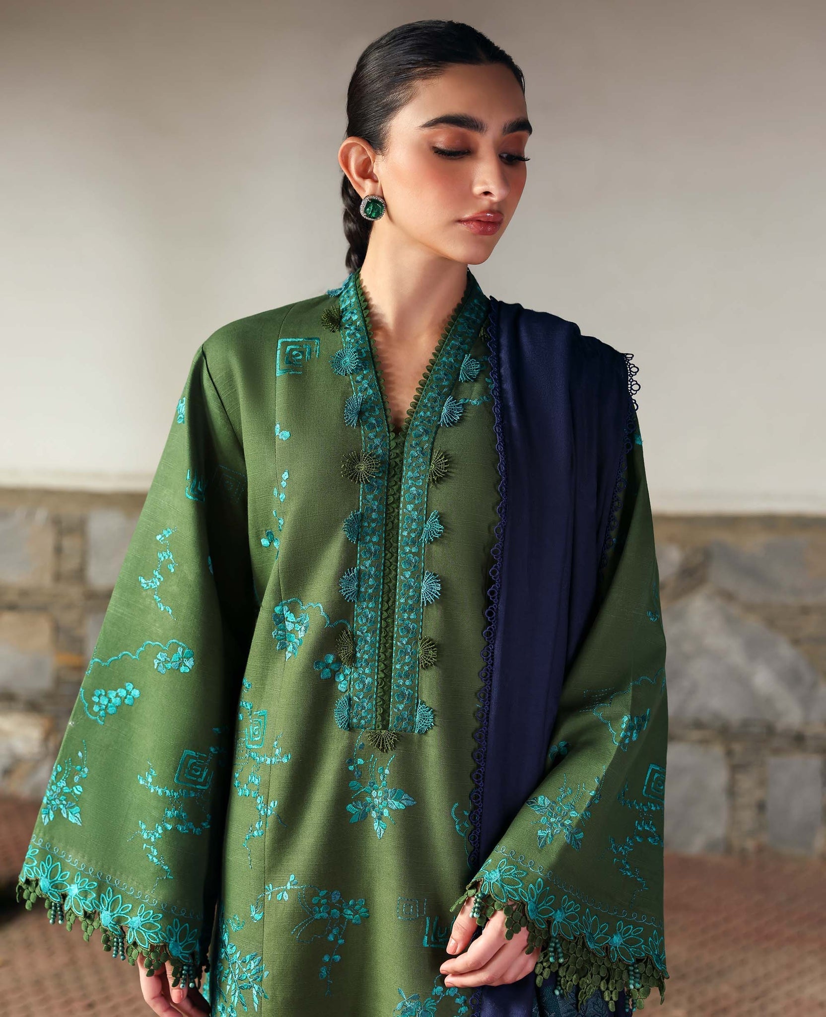Republic Womenswear | Amaris Luxury Shawl 25 | Elysia - Official Republic Womenswear stockist in UK - Sakeena London