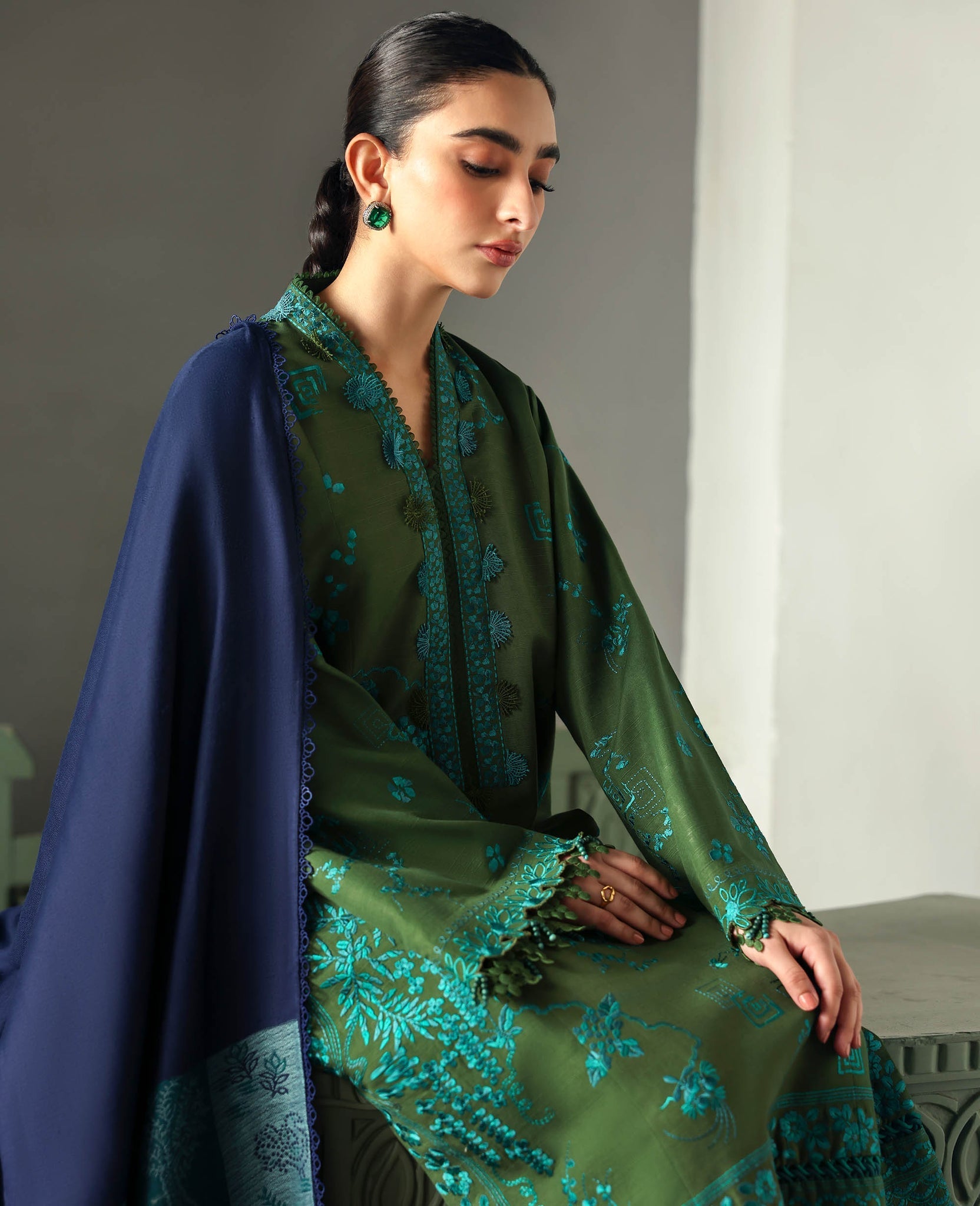 Republic Womenswear | Amaris Luxury Shawl 25 | Elysia - Official Republic Womenswear stockist in UK - Sakeena London