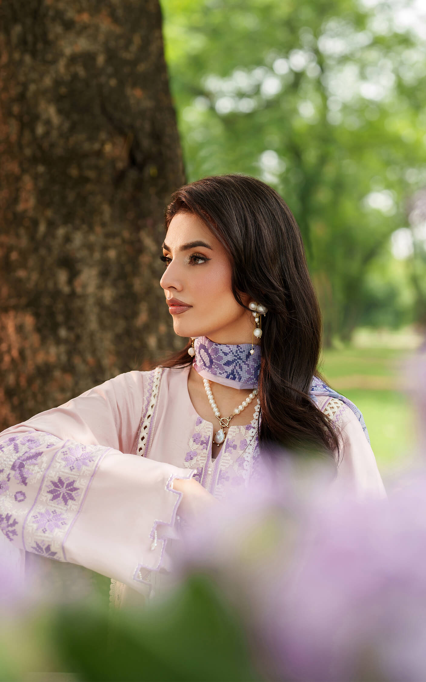 Asifa and Nabeel | Eden Cambric 25 | Elysian Petals ECU25-08 - Official Asifa and Nabeel stockist in UK - Sakeena London