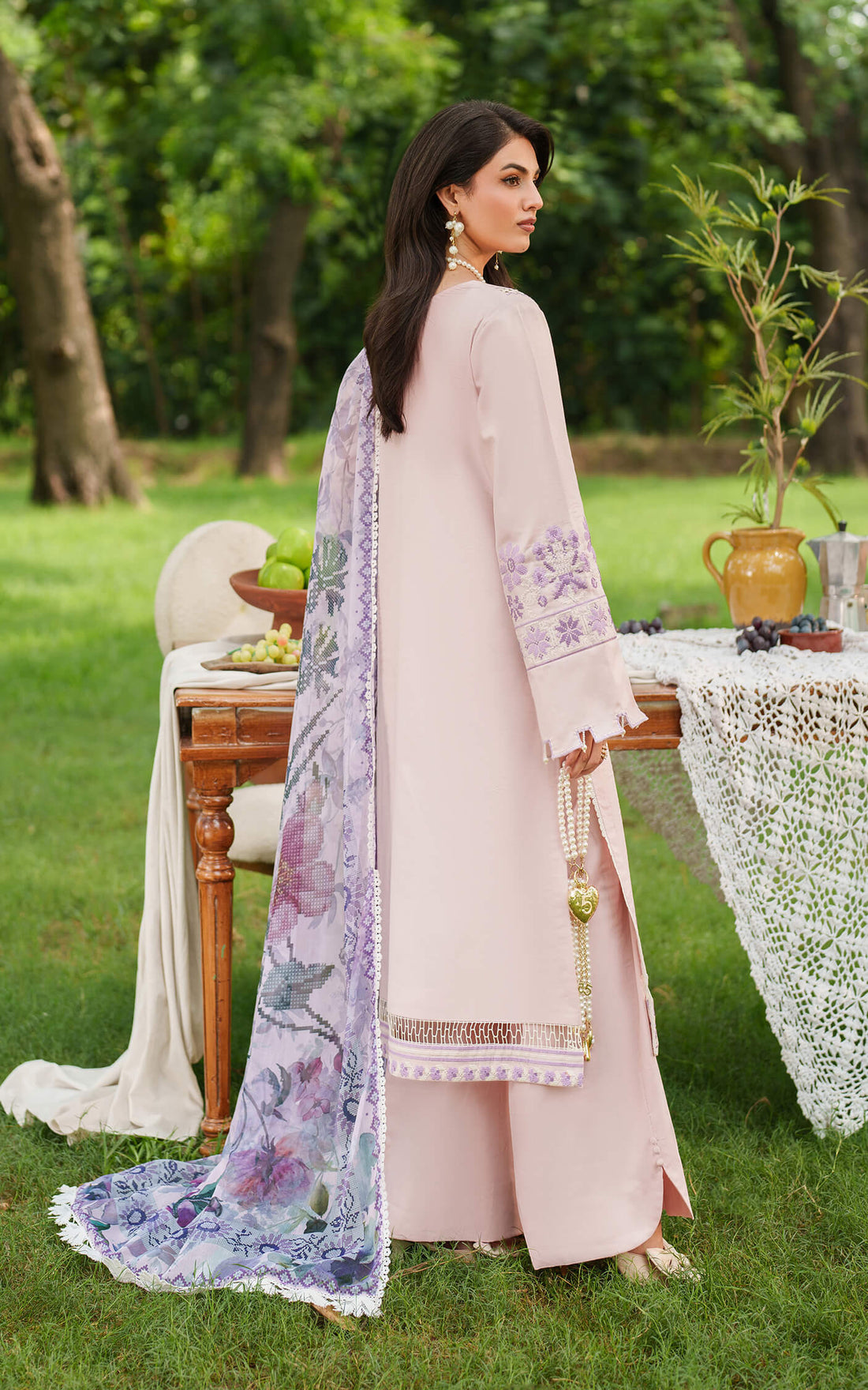 Asifa and Nabeel | Eden Cambric 25 | Elysian Petals ECU25-08 - Official Asifa and Nabeel stockist in UK - Sakeena London