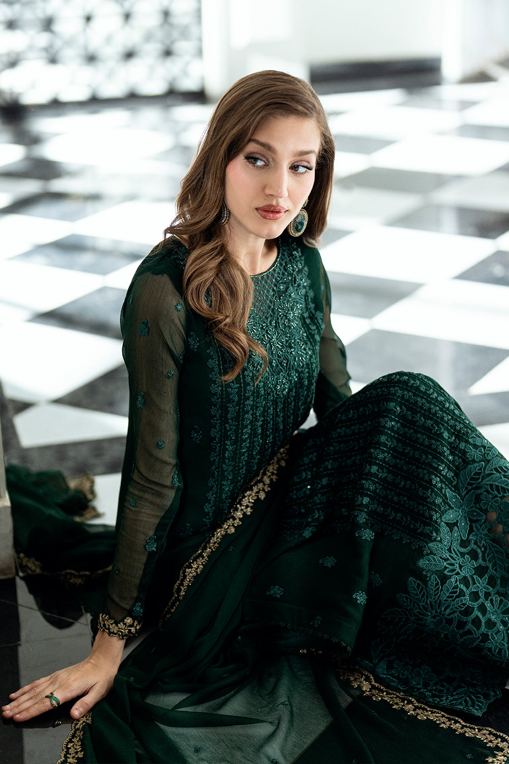 Azure | Ensembles | Emerald Whisper - Official Azure stockist in UK - Sakeena London