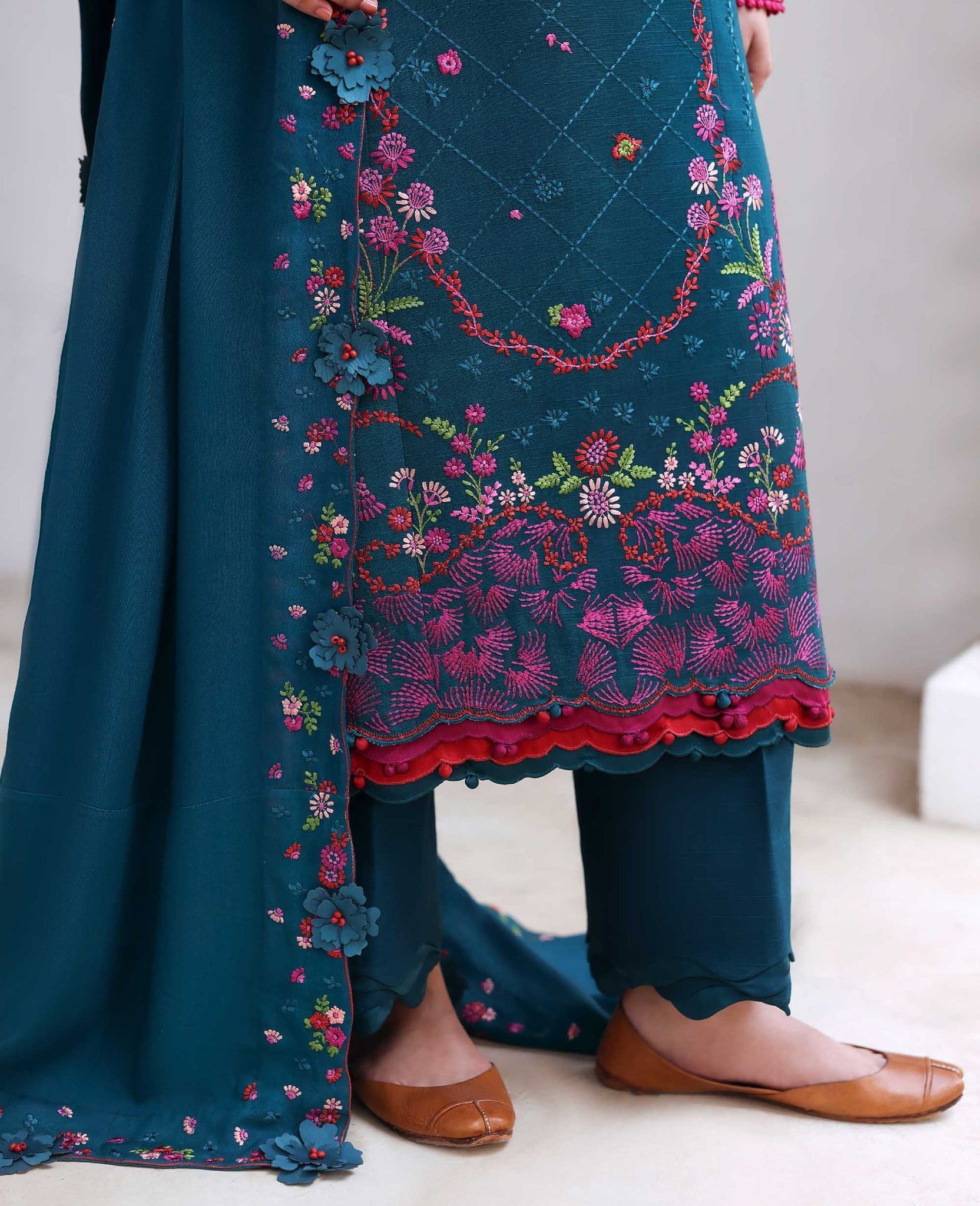 Republic Womenswear | Amaris Luxury Shawl 25 | Evania - Official Republic Womenswear stockist in UK - Sakeena London