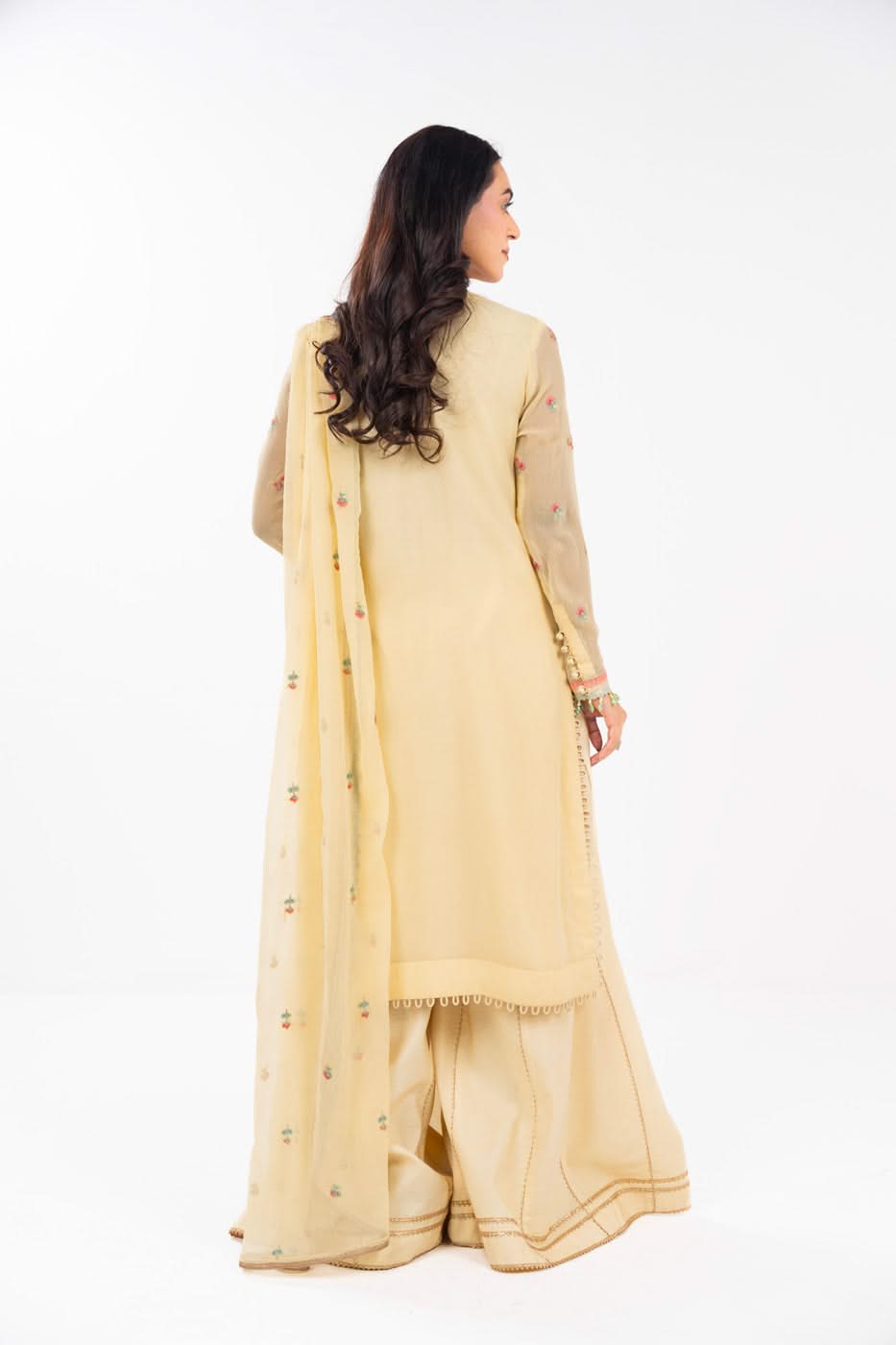 AlKaram | Festive Summer 25 | FC-21I-25-Yellow - Official Alkaram stockist in UK - Sakeena London