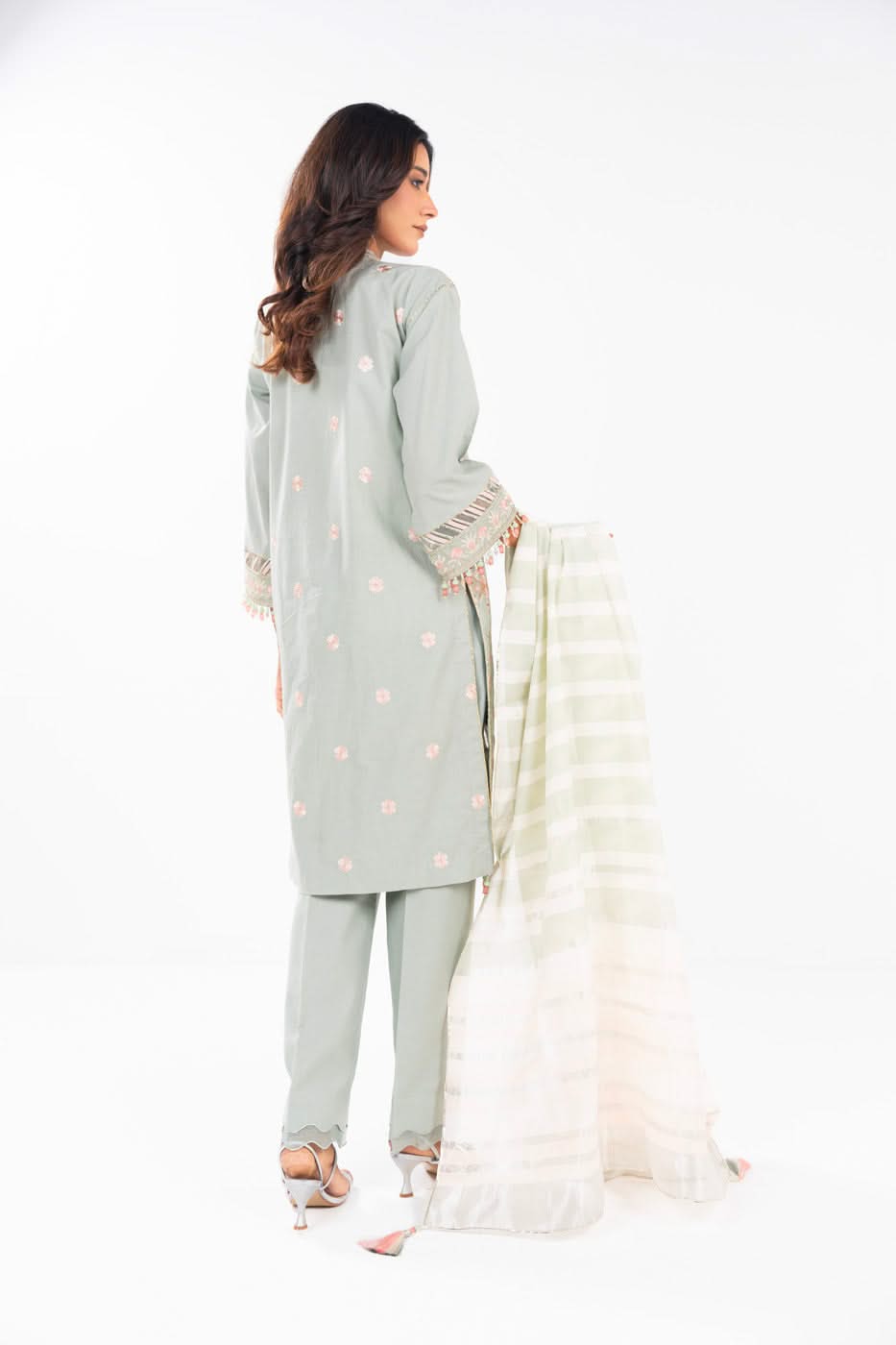 AlKaram | Festive Summer 25 | FC-33N-25-MINT - Official Alkaram stockist in UK - Sakeena London