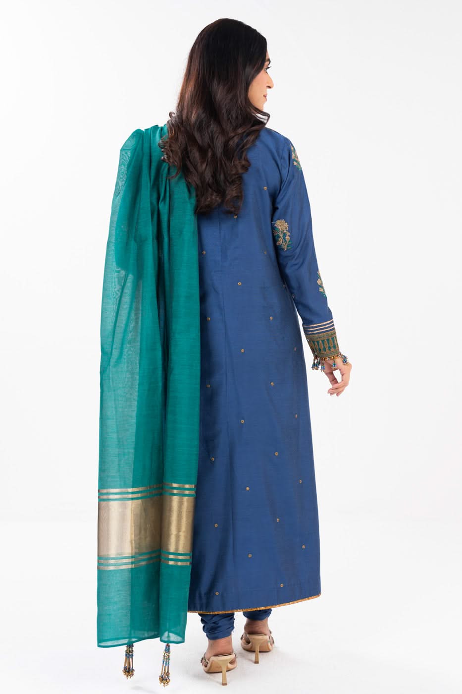 AlKaram | Festive Summer 25 | FC-8D-25-Royal Blue - Official Alkaram stockist in UK - Sakeena London