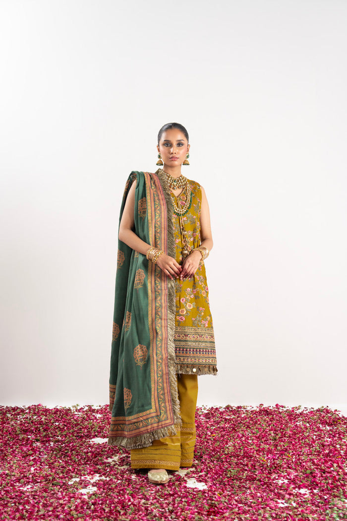 Alkaram | Festive Collection | FC-W-30K-23-3-Ochre - Official Alkaram stockist in UK - Sakeena London