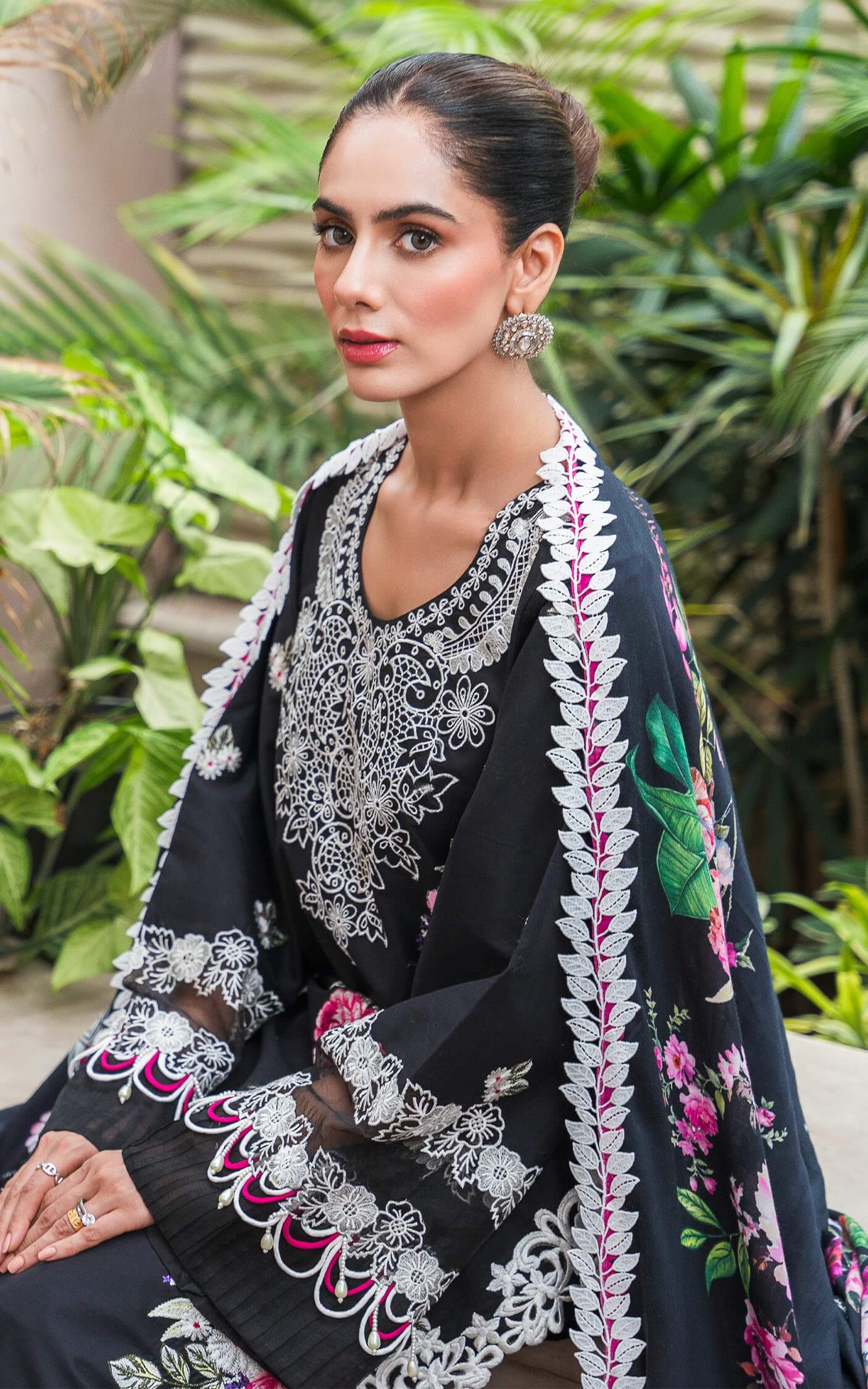 Asifa and Nabeel | Luxury Winter 24 | FLEUR WL-10 - Official Asifa and Nabeel stockist in UK - Sakeena London