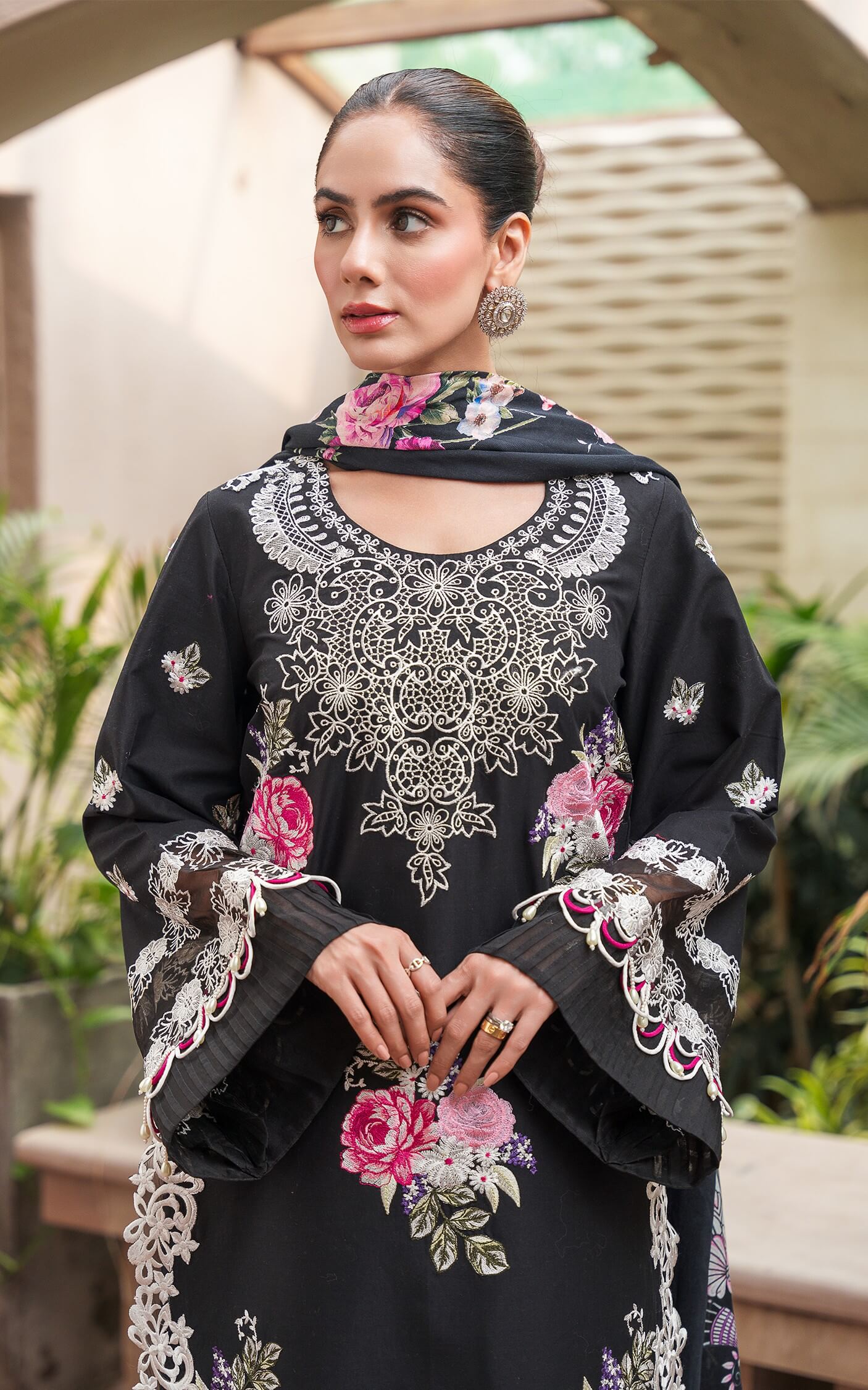 Asifa and Nabeel | Luxury Winter 24 | FLEUR WL-10 - Official Asifa and Nabeel stockist in UK - Sakeena London