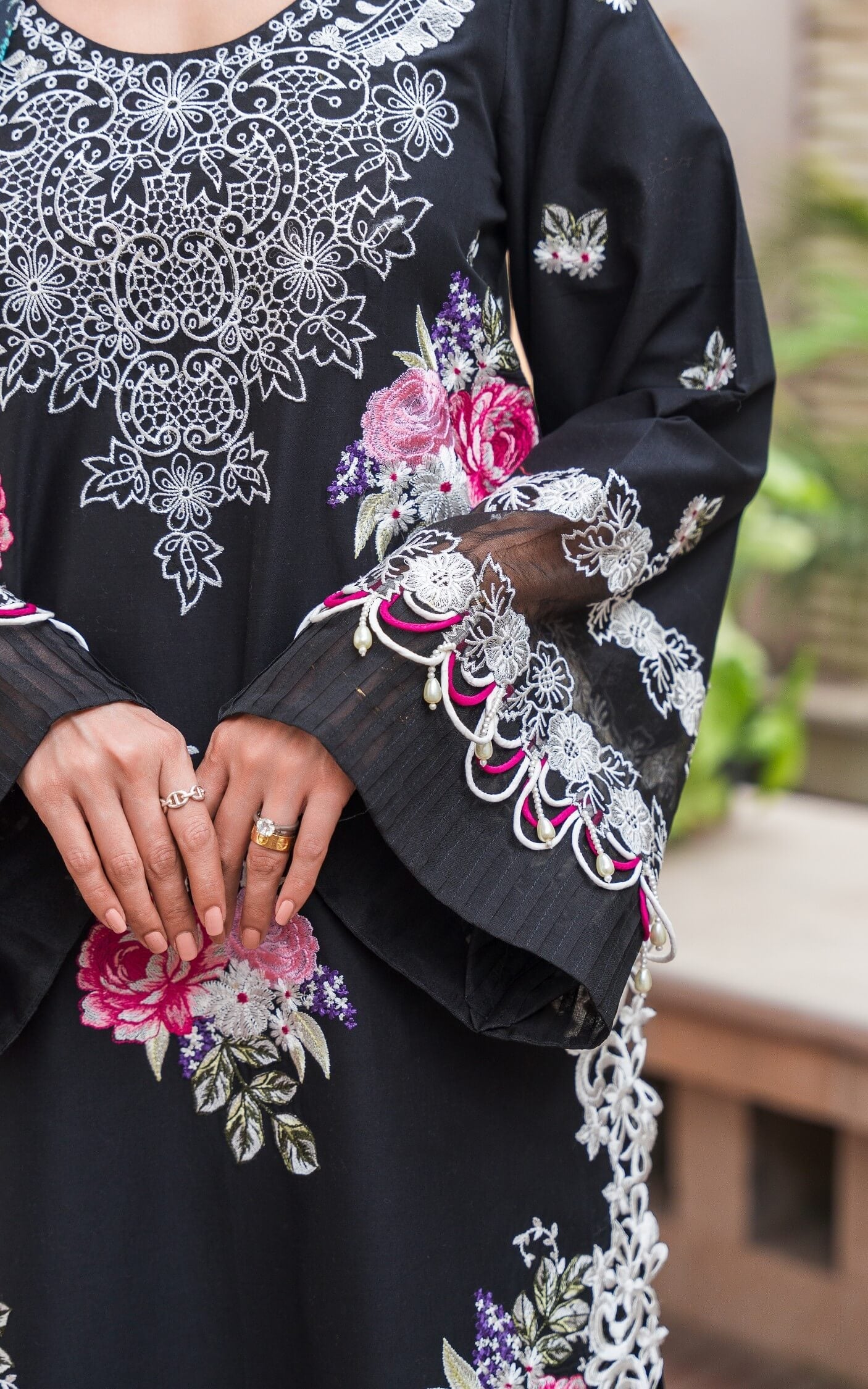 Asifa and Nabeel | Luxury Winter 24 | FLEUR WL-10 - Official Asifa and Nabeel stockist in UK - Sakeena London