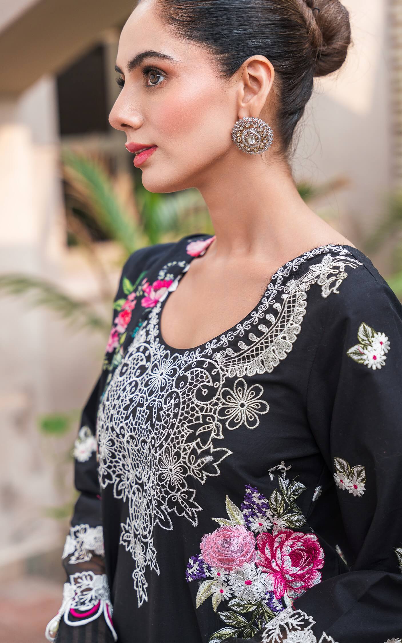 Asifa and Nabeel | Luxury Winter 24 | FLEUR WL-10 - Official Asifa and Nabeel stockist in UK - Sakeena London