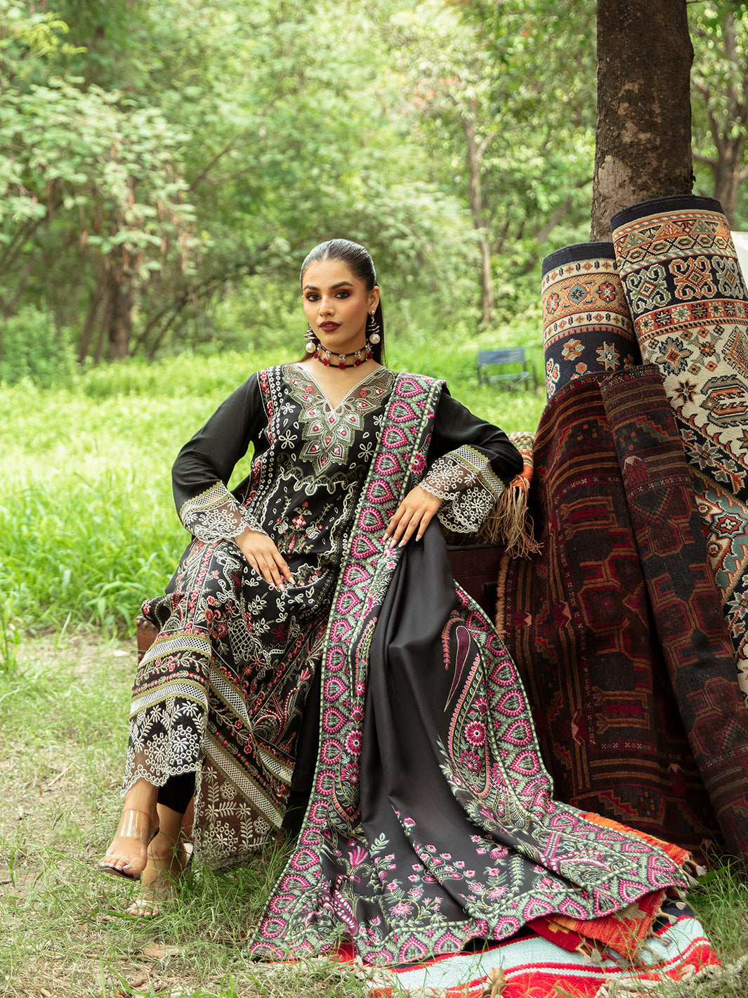 Mahnur | Hazel Winter 24 | FLORALIA - Official Mahnur stockist in UK - Sakeena London