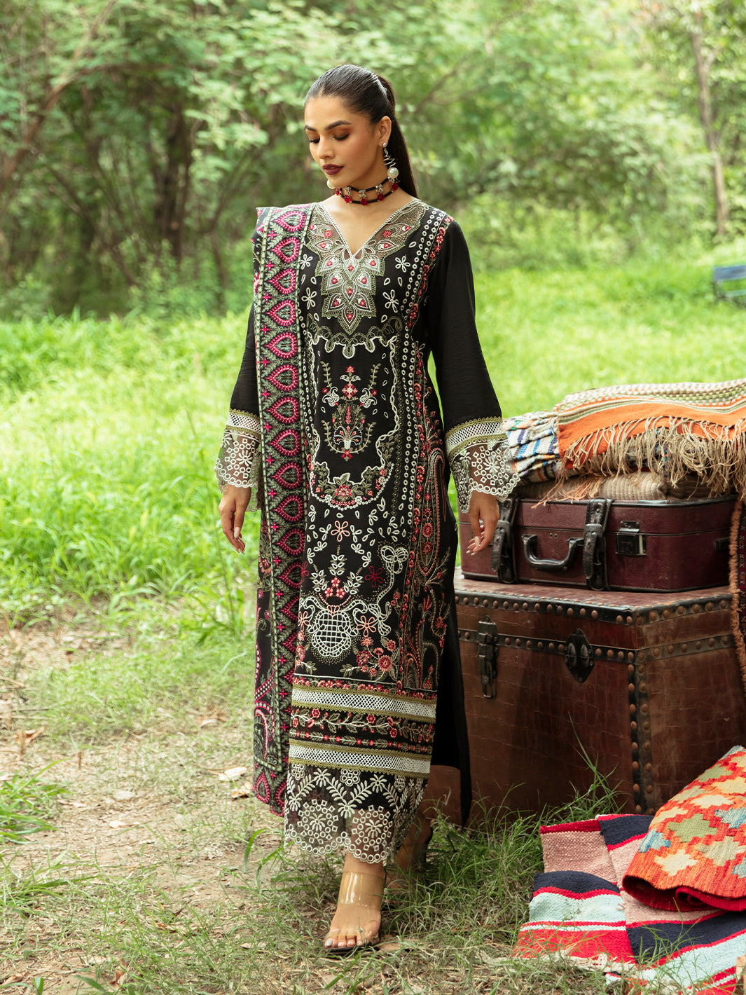 Mahnur | Hazel Winter 24 | FLORALIA - Official Mahnur stockist in UK - Sakeena London