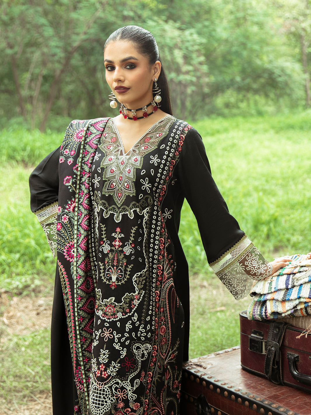 Mahnur | Hazel Winter 24 | FLORALIA - Official Mahnur stockist in UK - Sakeena London