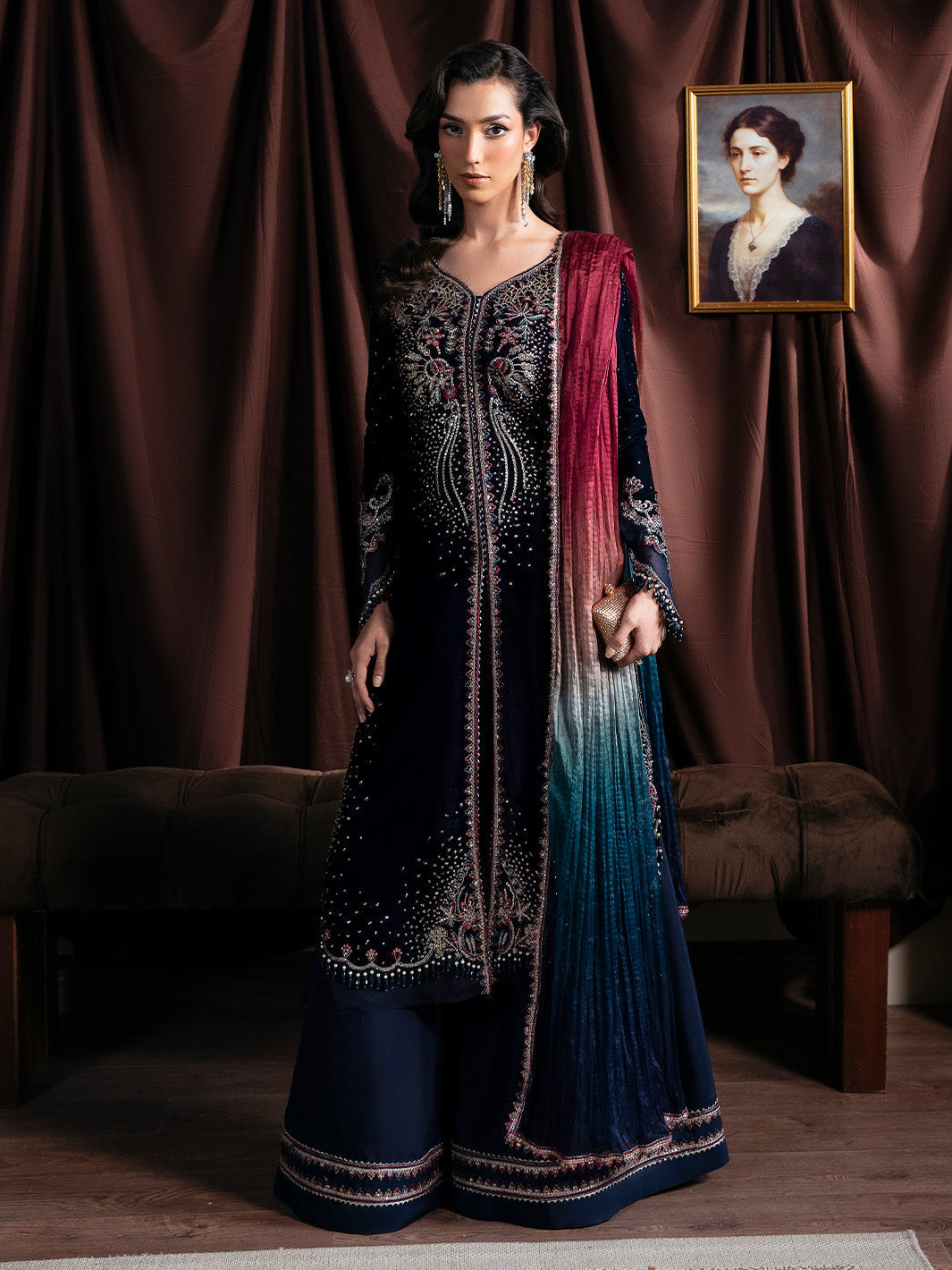 Faiza Faisal | Solene Luxury Velvets | ECLAT - Official Faiza Faisal stockist in UK - Sakeena London
