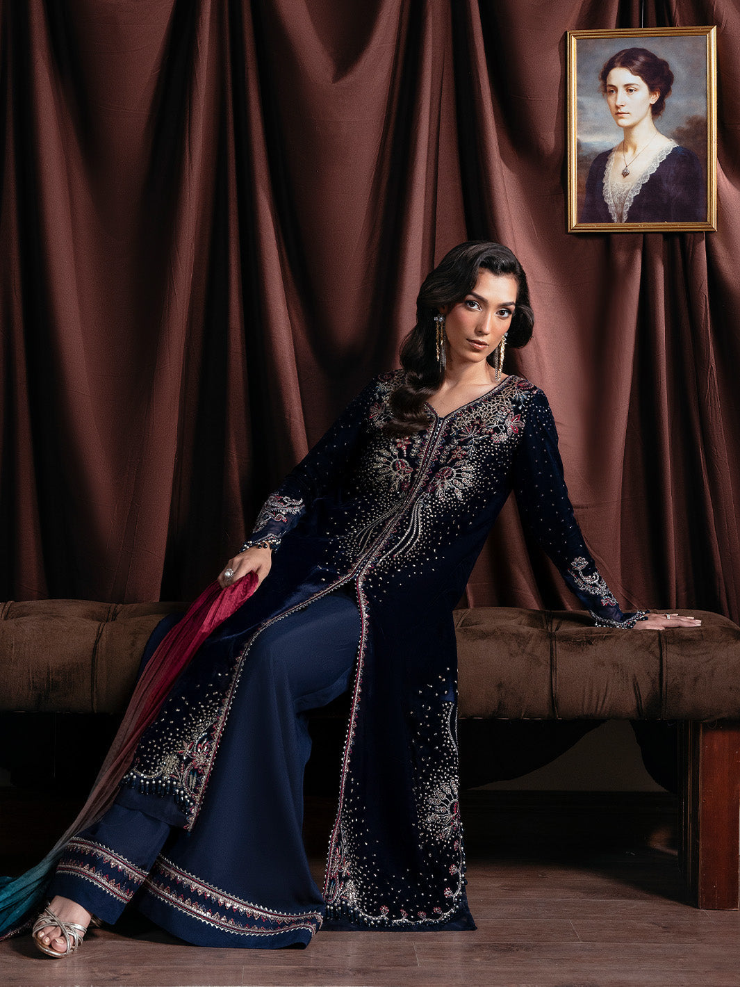 Faiza Faisal | Solene Luxury Velvets | ECLAT - Official Faiza Faisal stockist in UK - Sakeena London